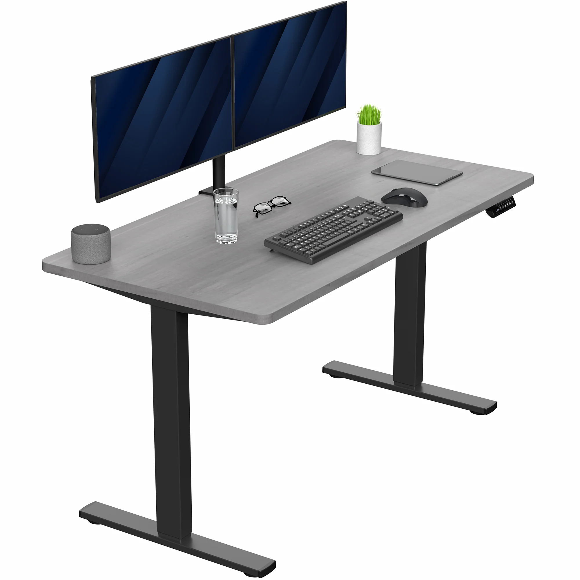 1B Solid Top Series - Single Motor Electric Desk with Push Button Memory Controller - Image 80