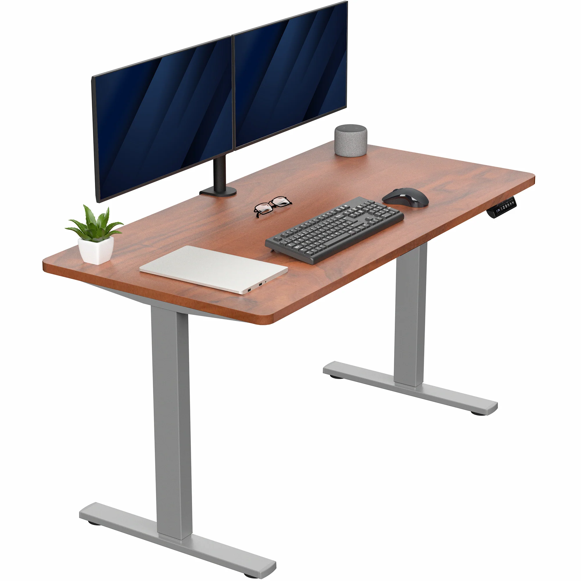 1B Solid Top Series - Single Motor Electric Desk with Push Button Memory Controller - Image 92