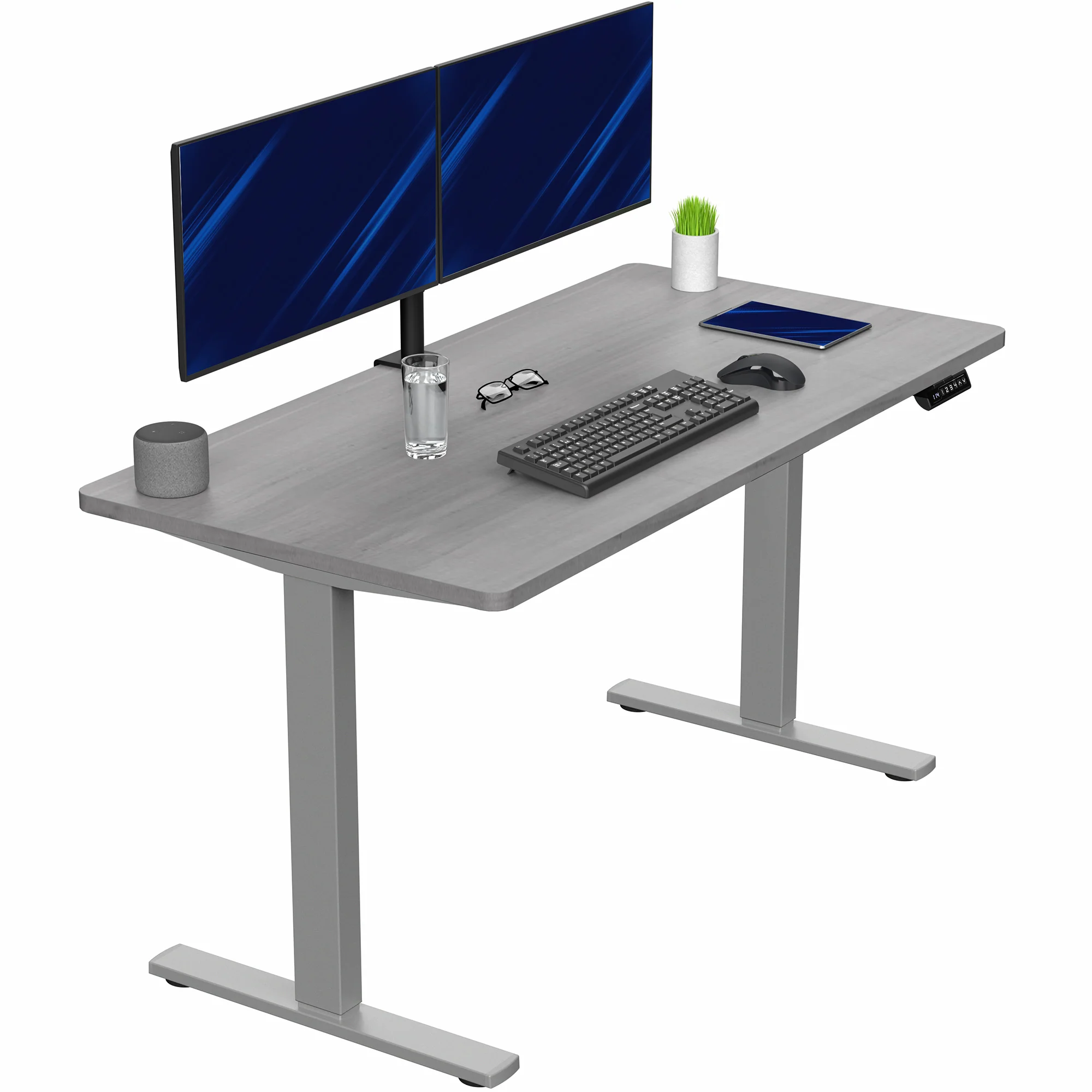 1B Solid Top Series - Single Motor Electric Desk with Push Button Memory Controller - Image 94