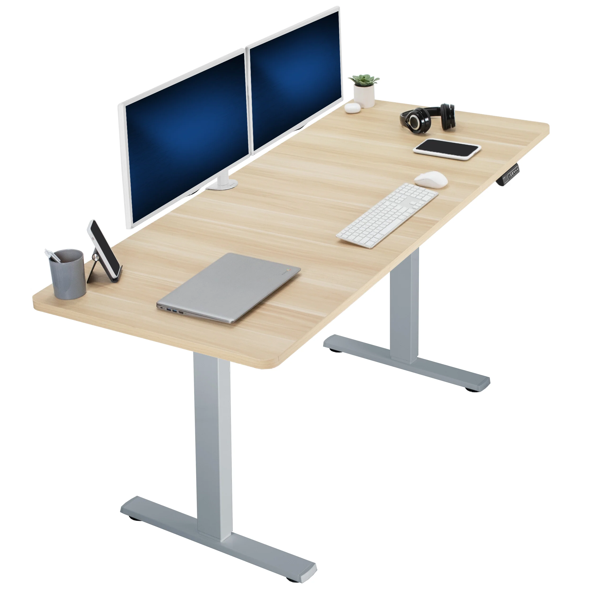 1B Split Top Series - Single Motor Electric Desk with Push Button Memory Controller - Image 101