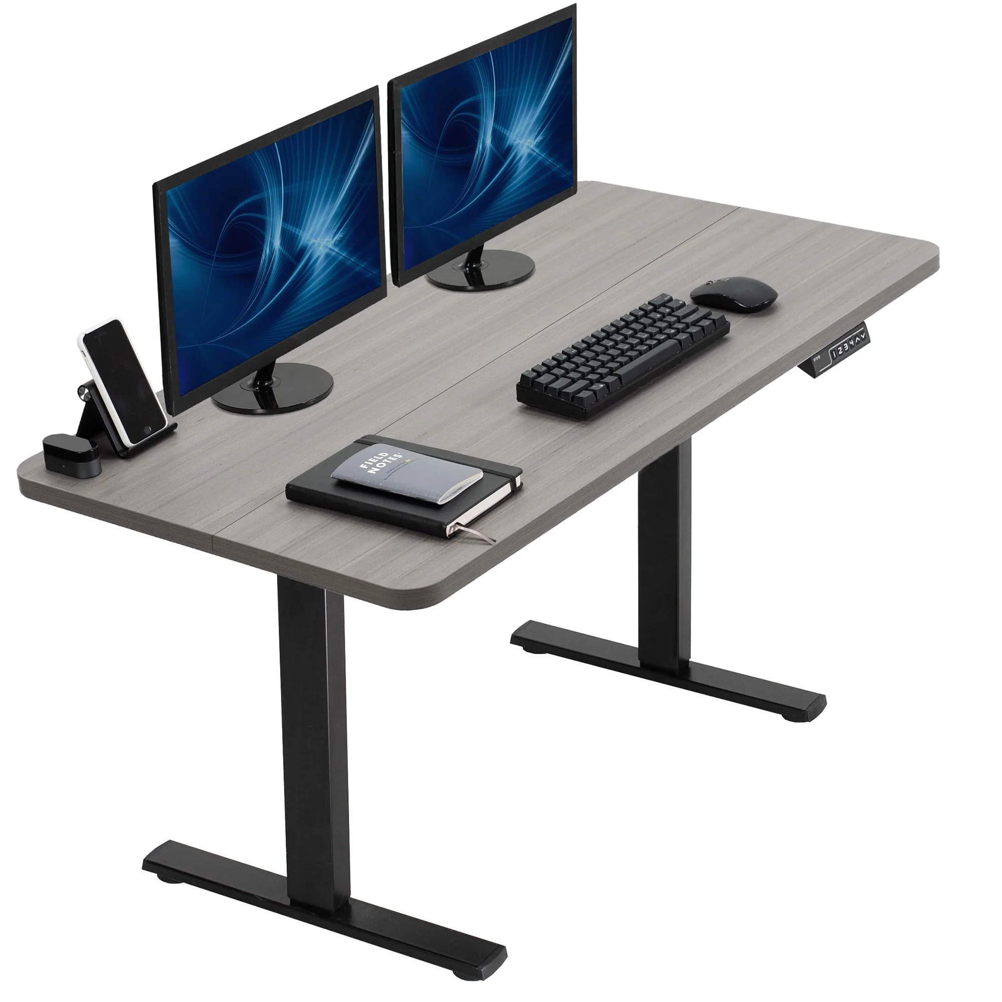 1B Split Top Series - Single Motor Electric Desk with Push Button Memory Controller - Image 11