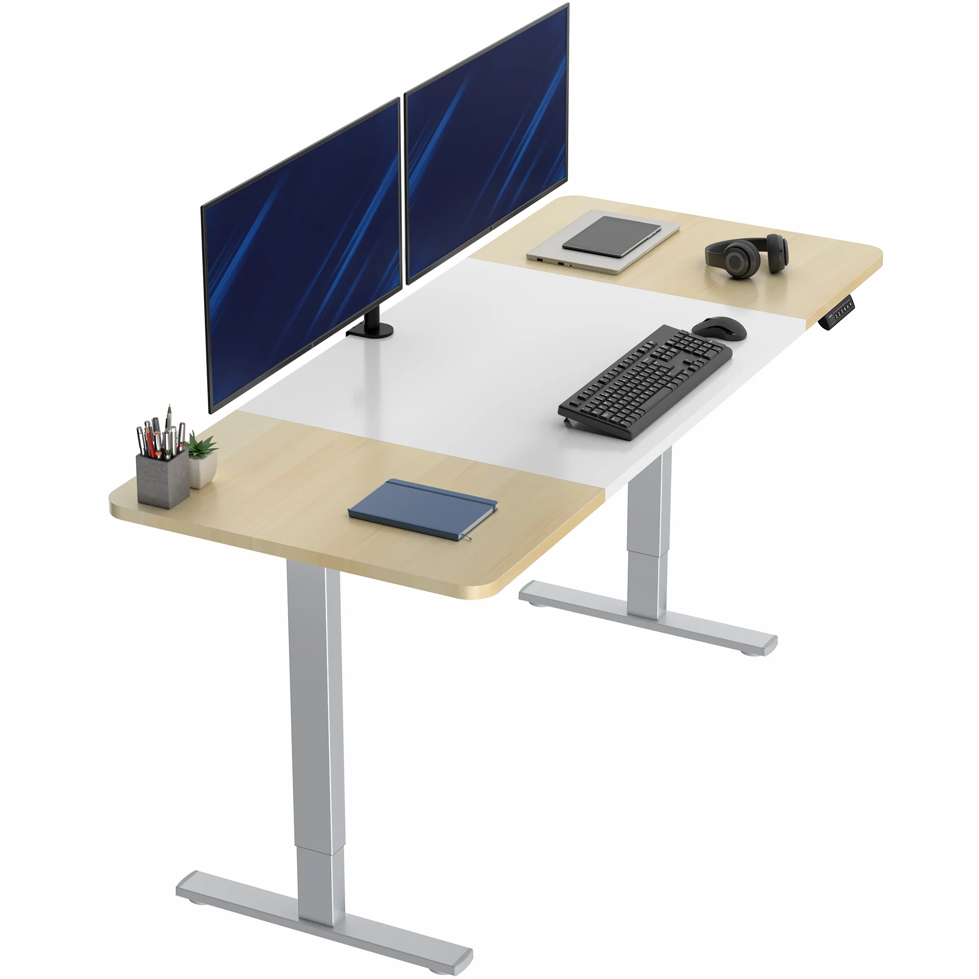 1B Split Top Series - Single Motor Electric Desk with Push Button Memory Controller - Image 113