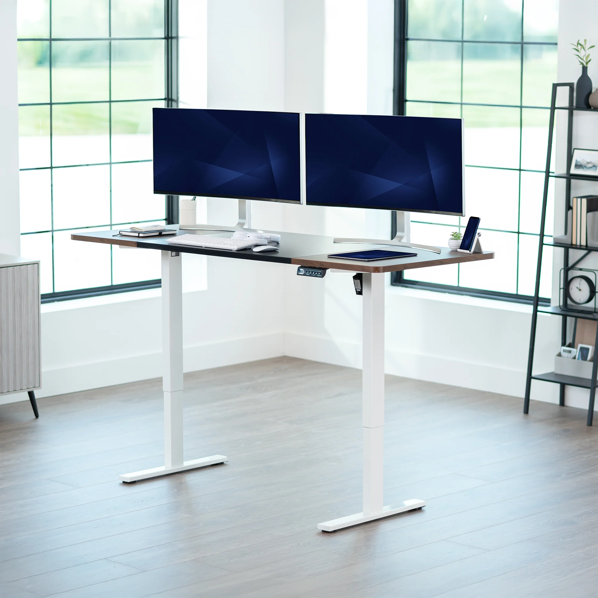 1B Split Top Series - Single Motor Electric Desk with Push Button Memory Controller - Image 120