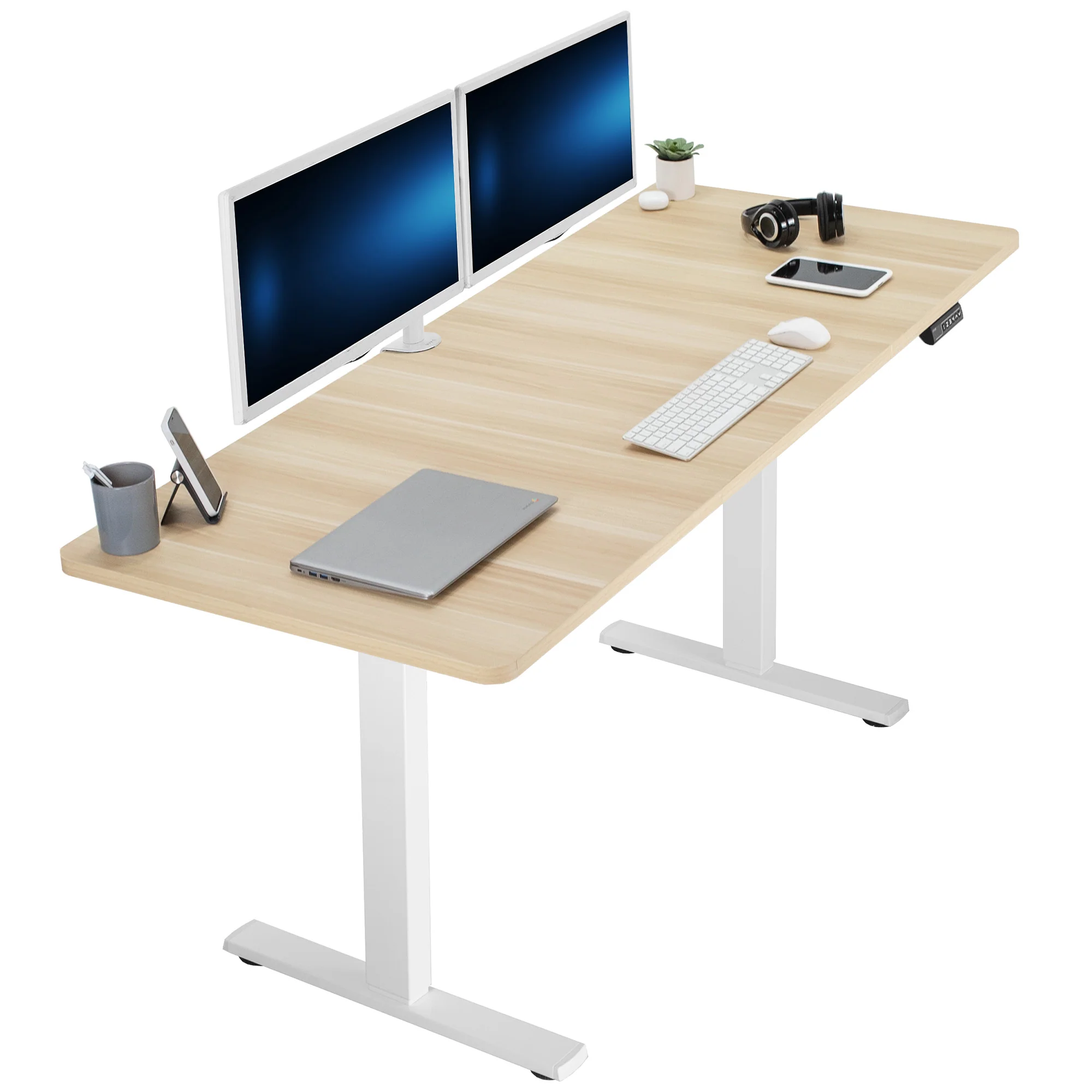 1B Split Top Series - Single Motor Electric Desk with Push Button Memory Controller - Image 121