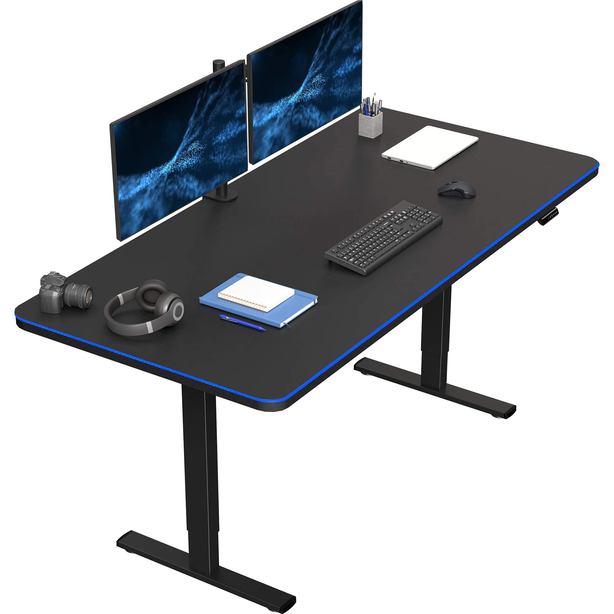 1B Split Top Series - Single Motor Electric Desk with Push Button Memory Controller - Image 145