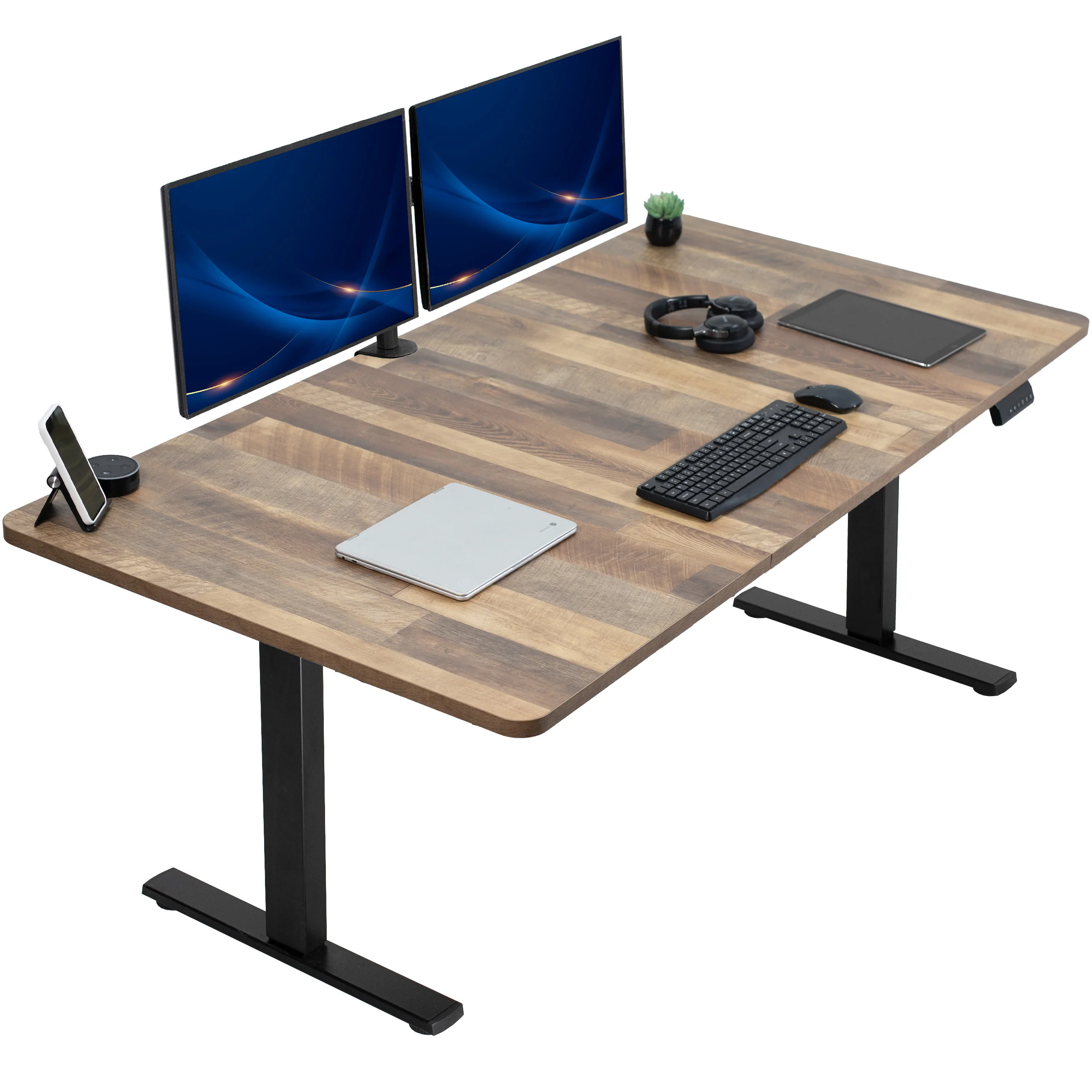 1B Split Top Series - Single Motor Electric Desk with Push Button Memory Controller - Image 155