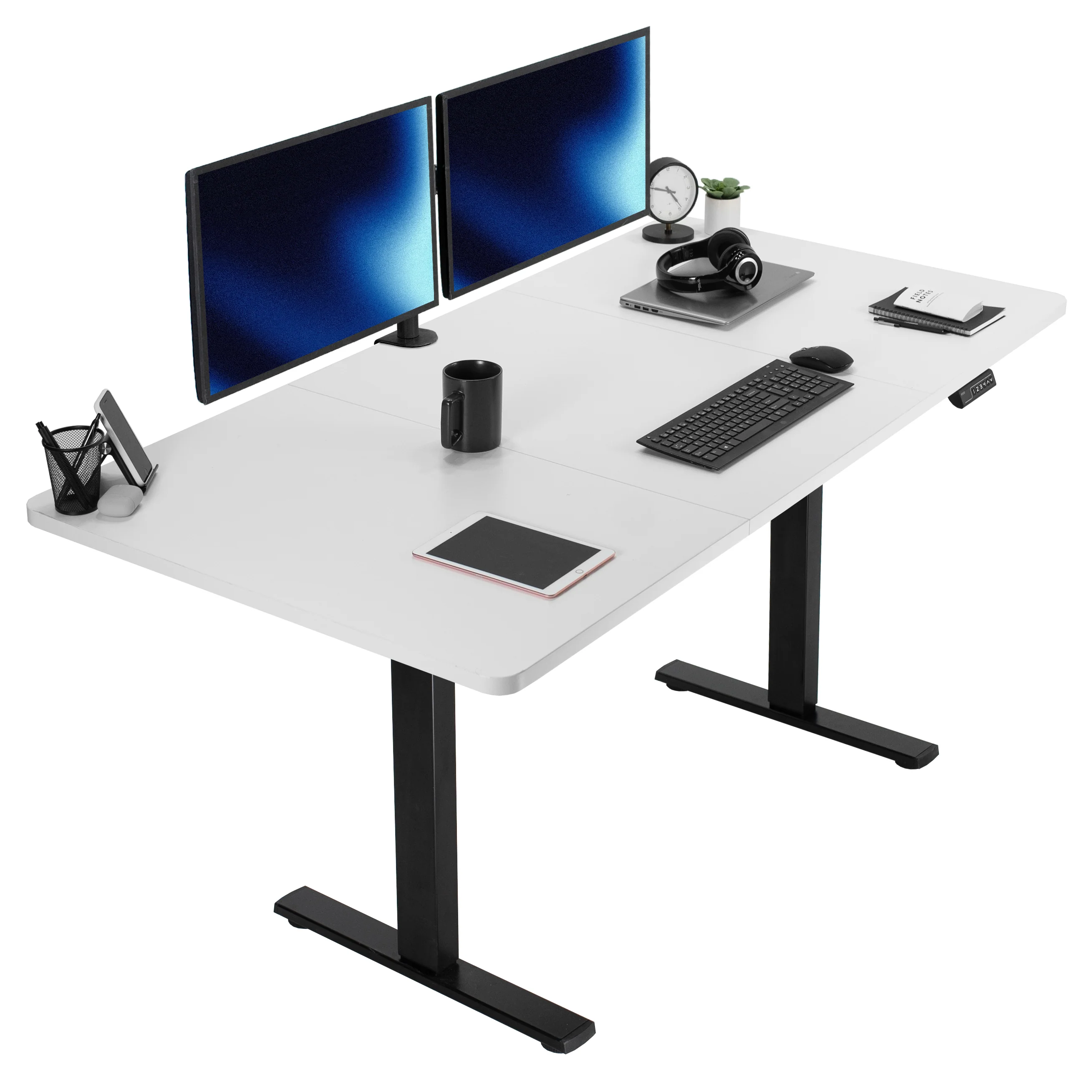 1B Split Top Series - Single Motor Electric Desk with Push Button Memory Controller - Image 157