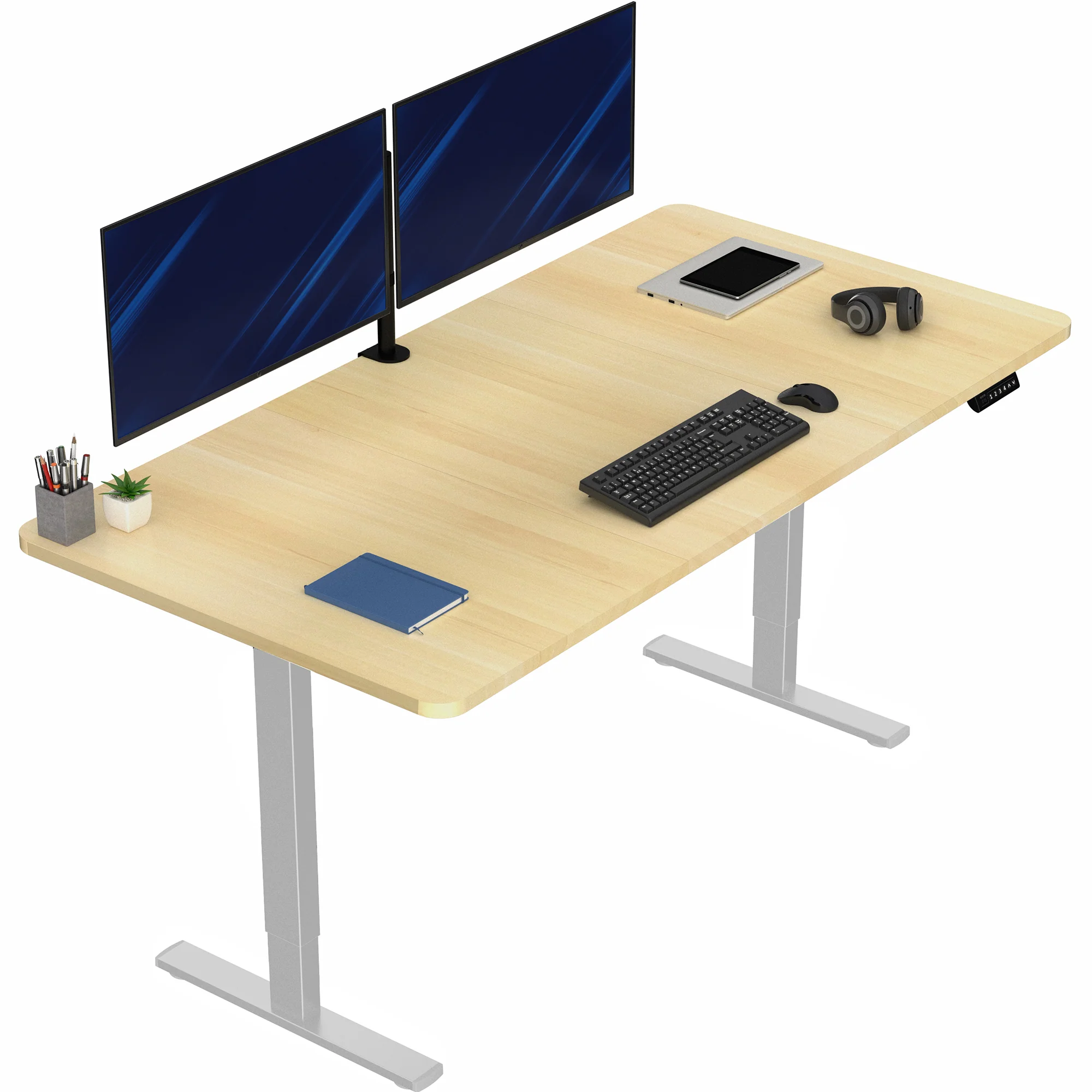 1B Split Top Series - Single Motor Electric Desk with Push Button Memory Controller - Image 161