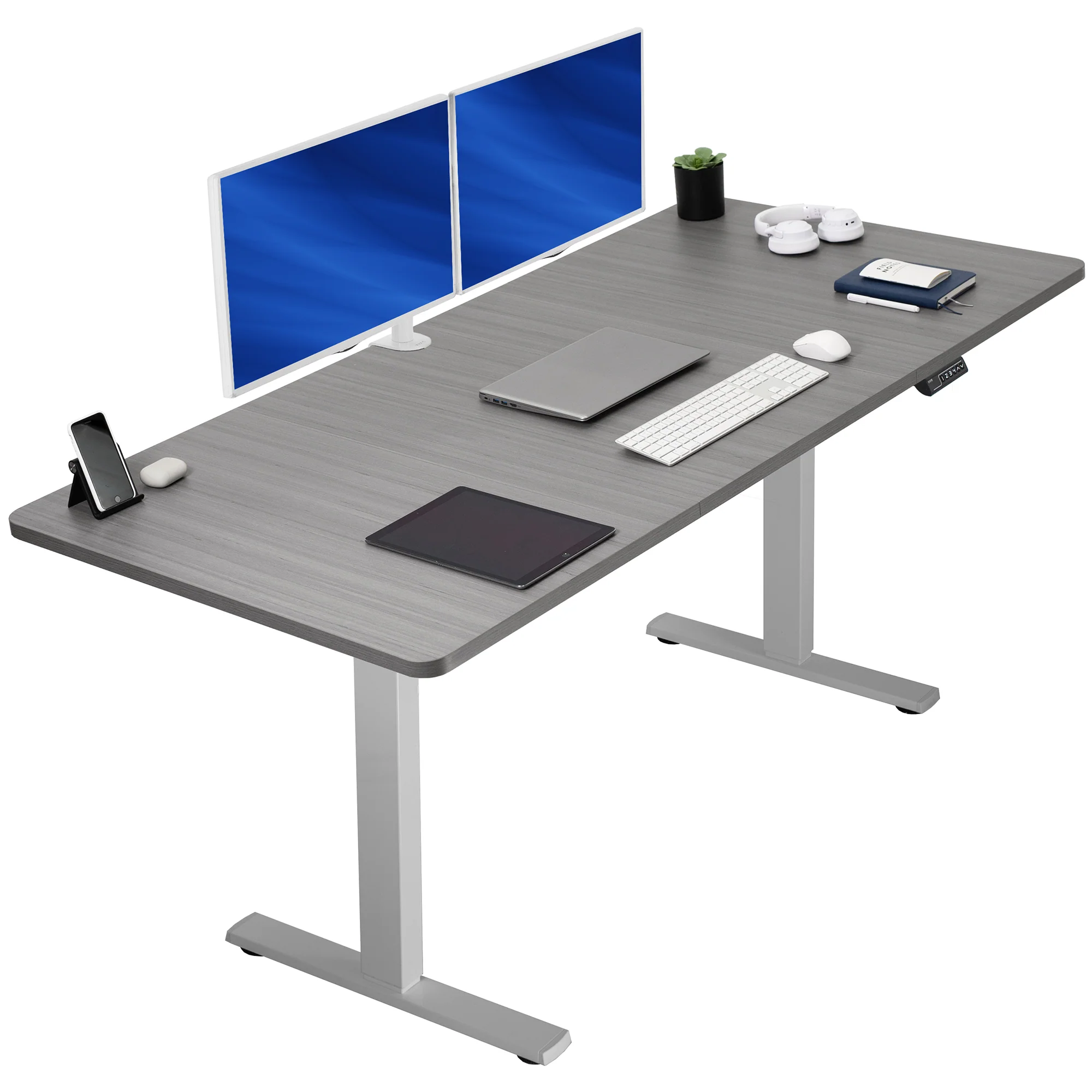 1B Split Top Series - Single Motor Electric Desk with Push Button Memory Controller - Image 167