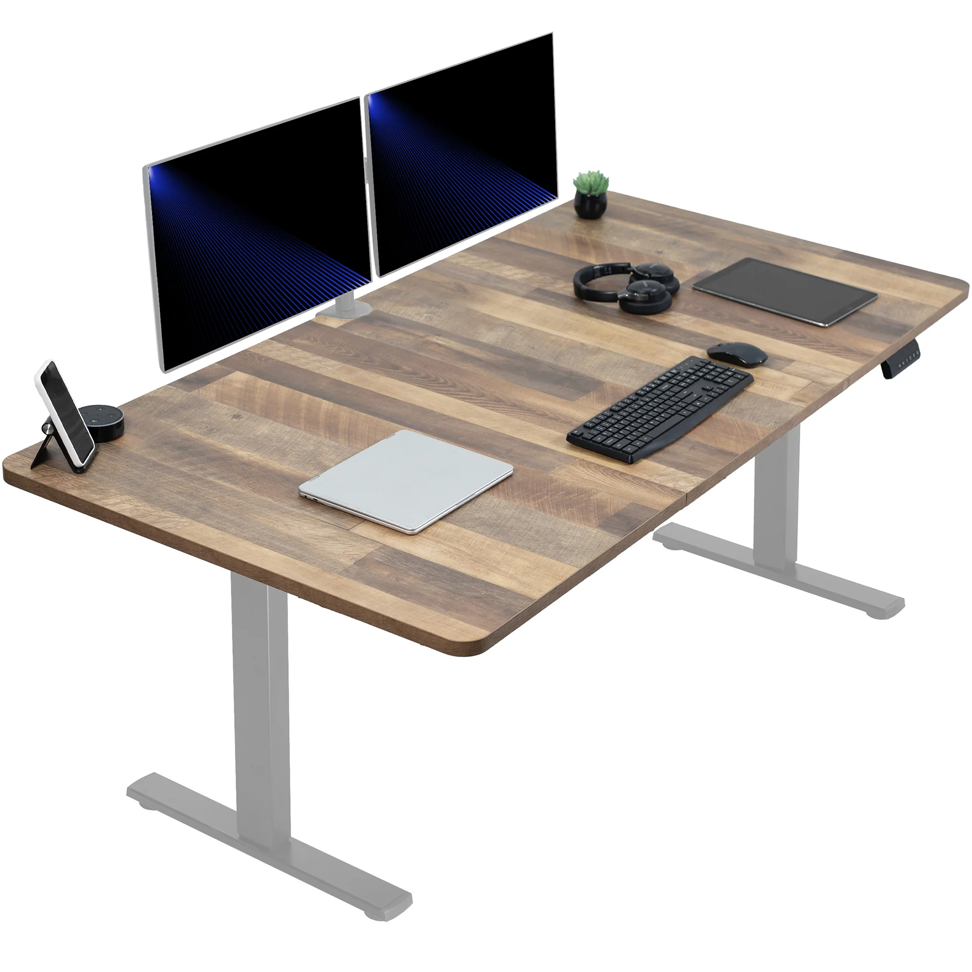 1B Split Top Series - Single Motor Electric Desk with Push Button Memory Controller - Image 169