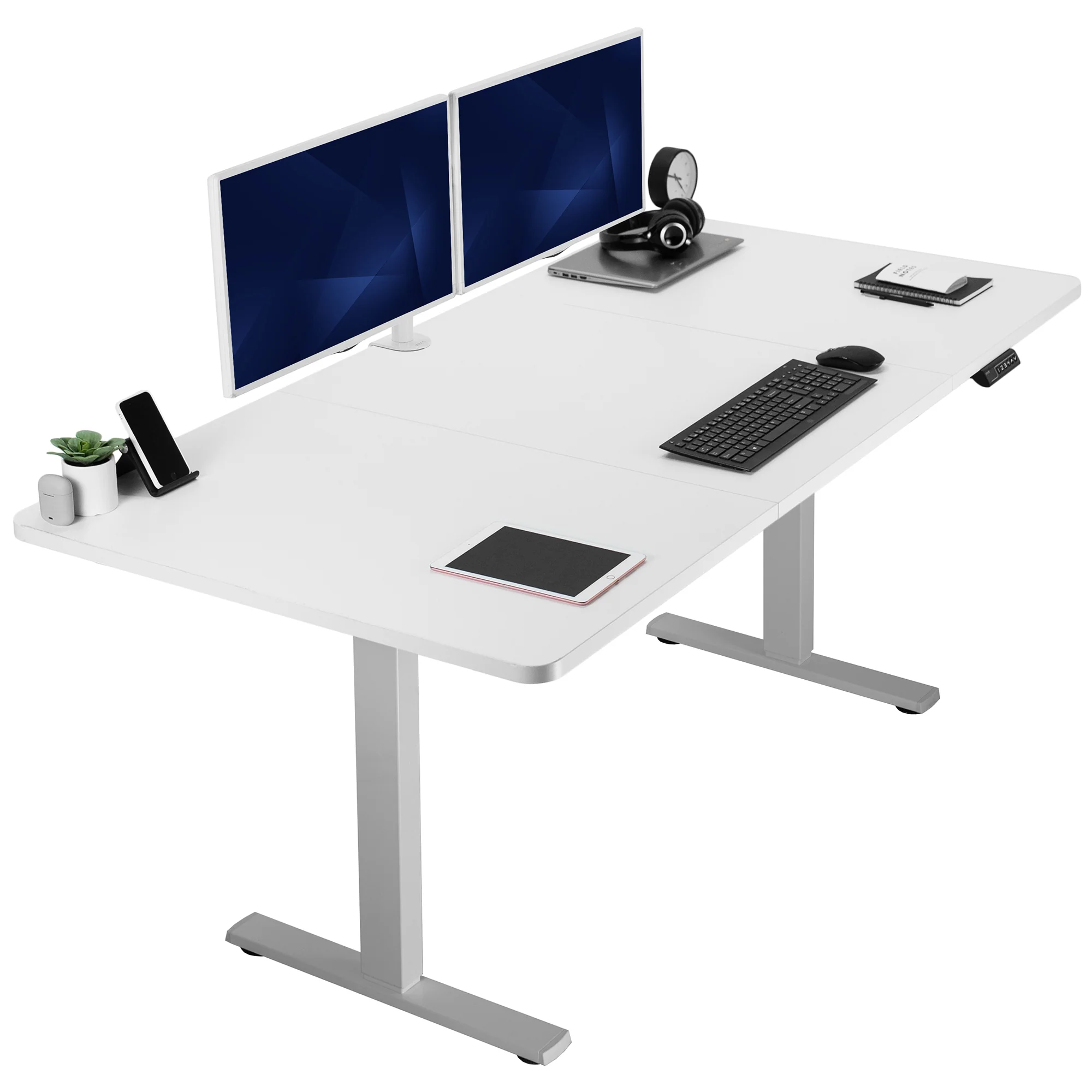1B Split Top Series - Single Motor Electric Desk with Push Button Memory Controller - Image 171