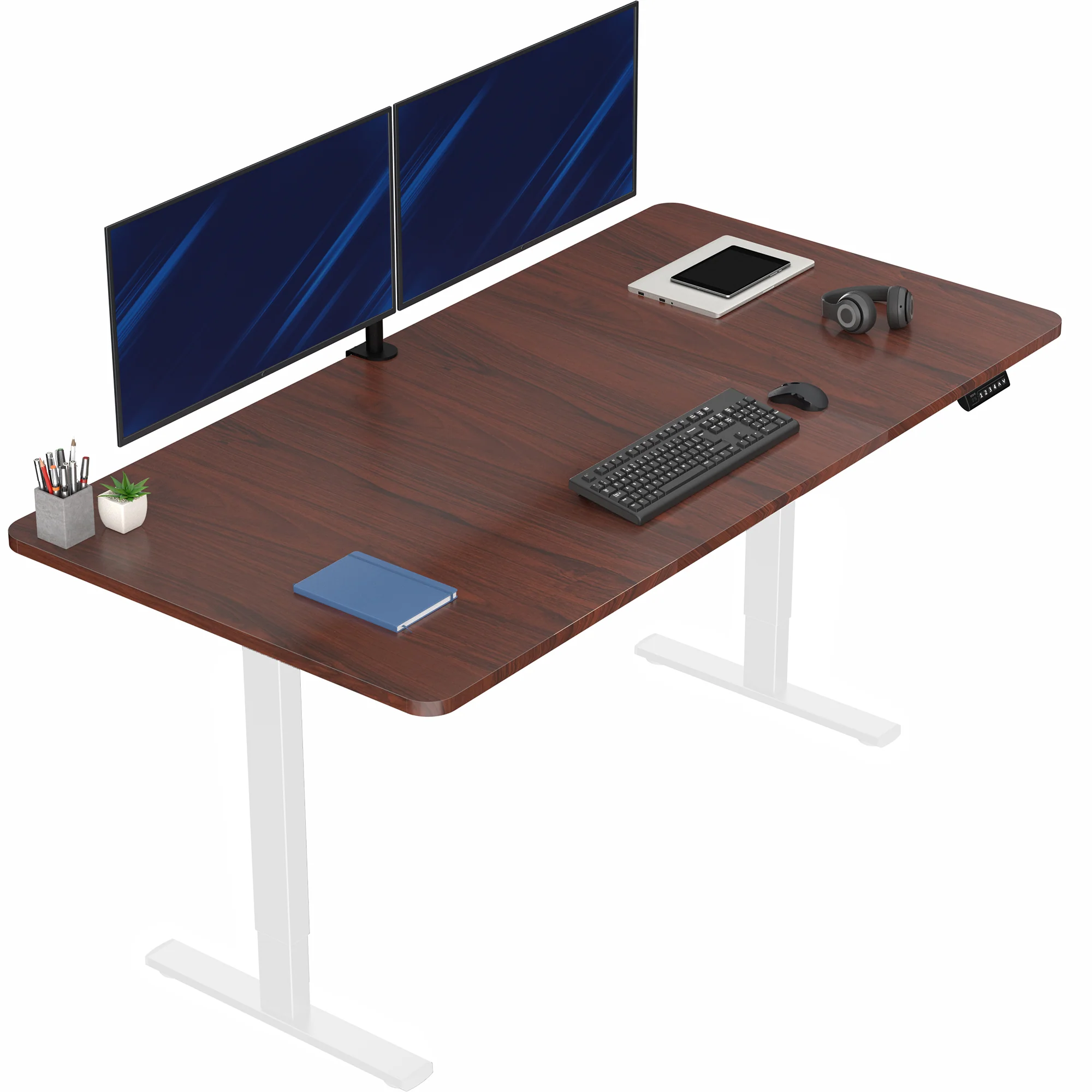1B Split Top Series - Single Motor Electric Desk with Push Button Memory Controller - Image 177