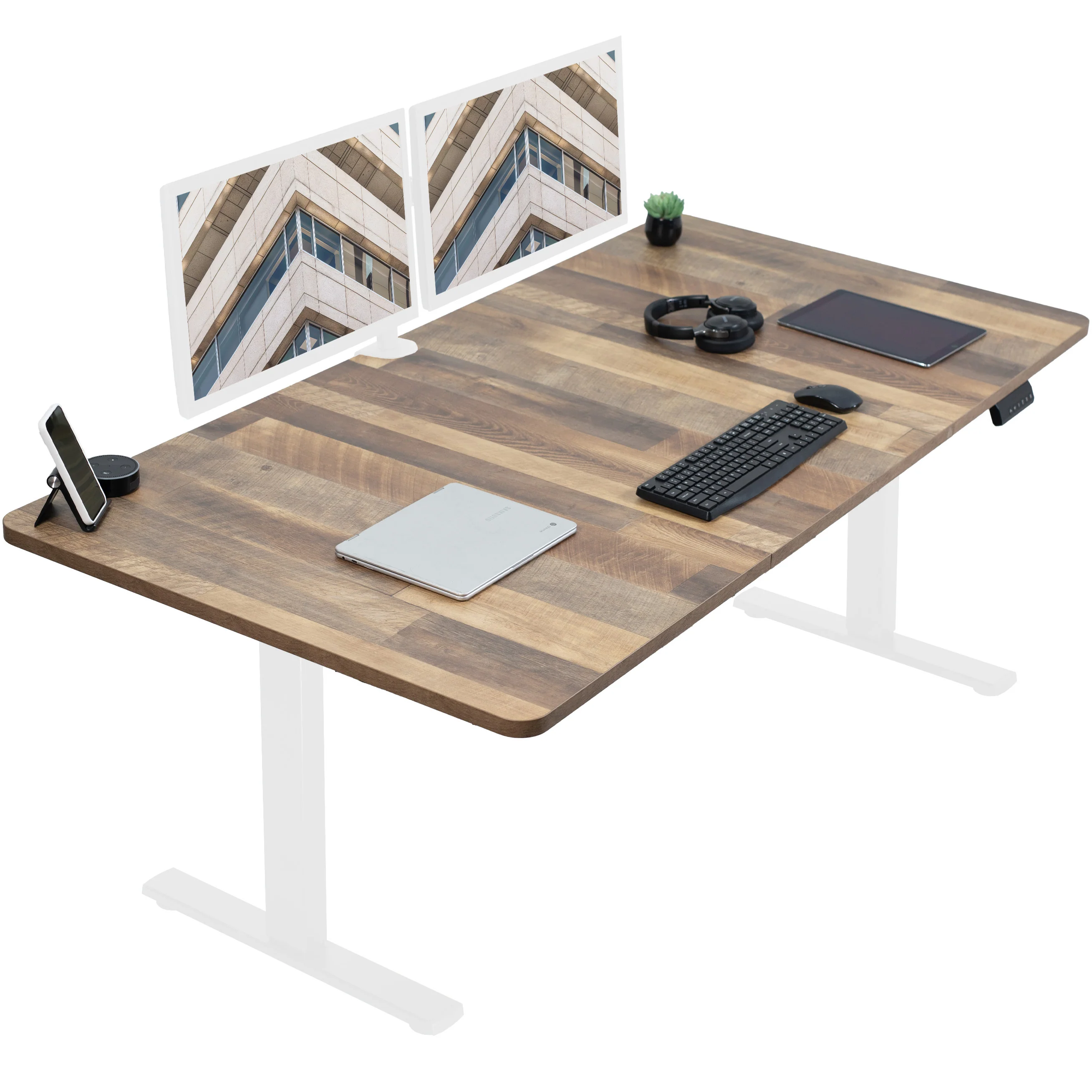 1B Split Top Series - Single Motor Electric Desk with Push Button Memory Controller - Image 183