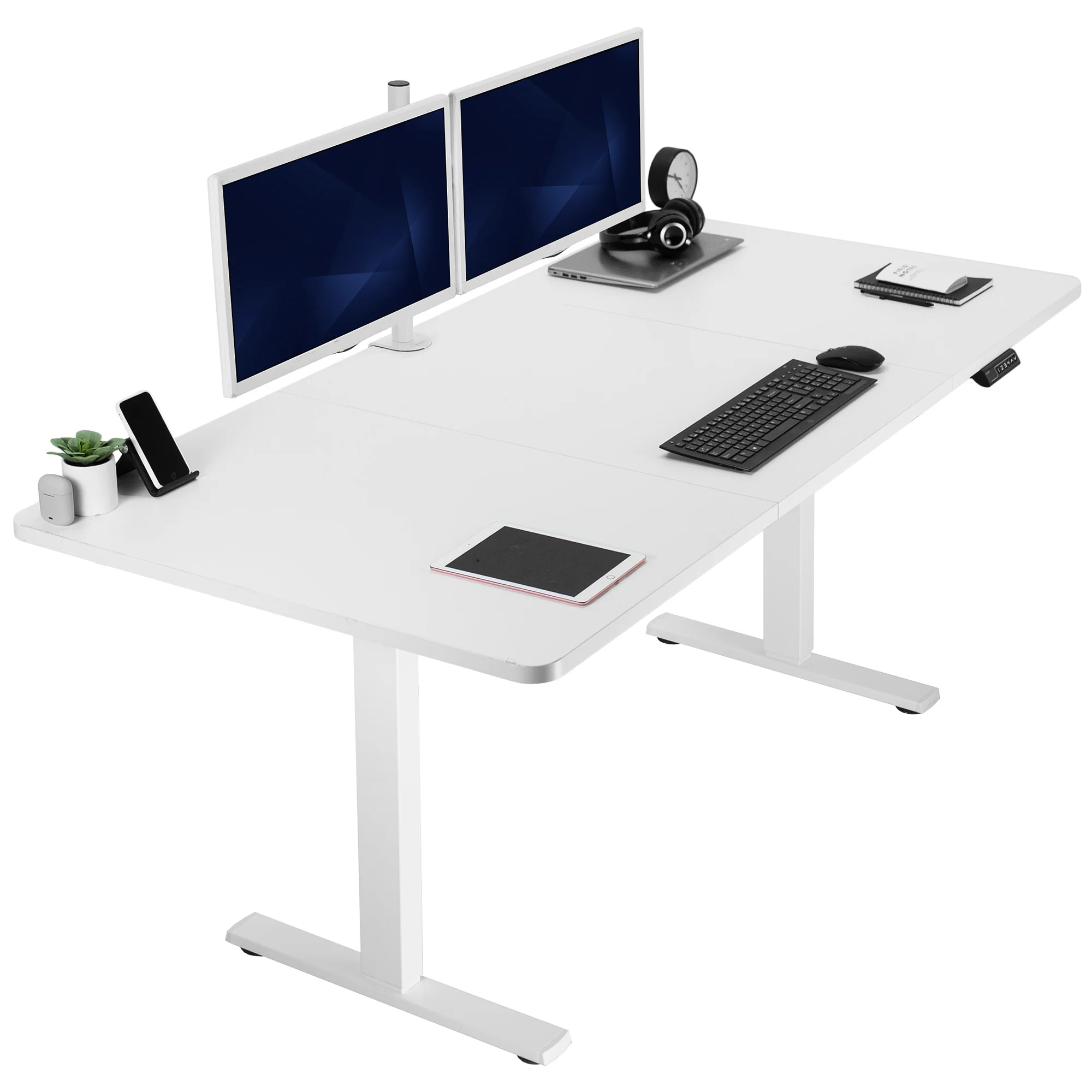 1B Split Top Series - Single Motor Electric Desk with Push Button Memory Controller - Image 185