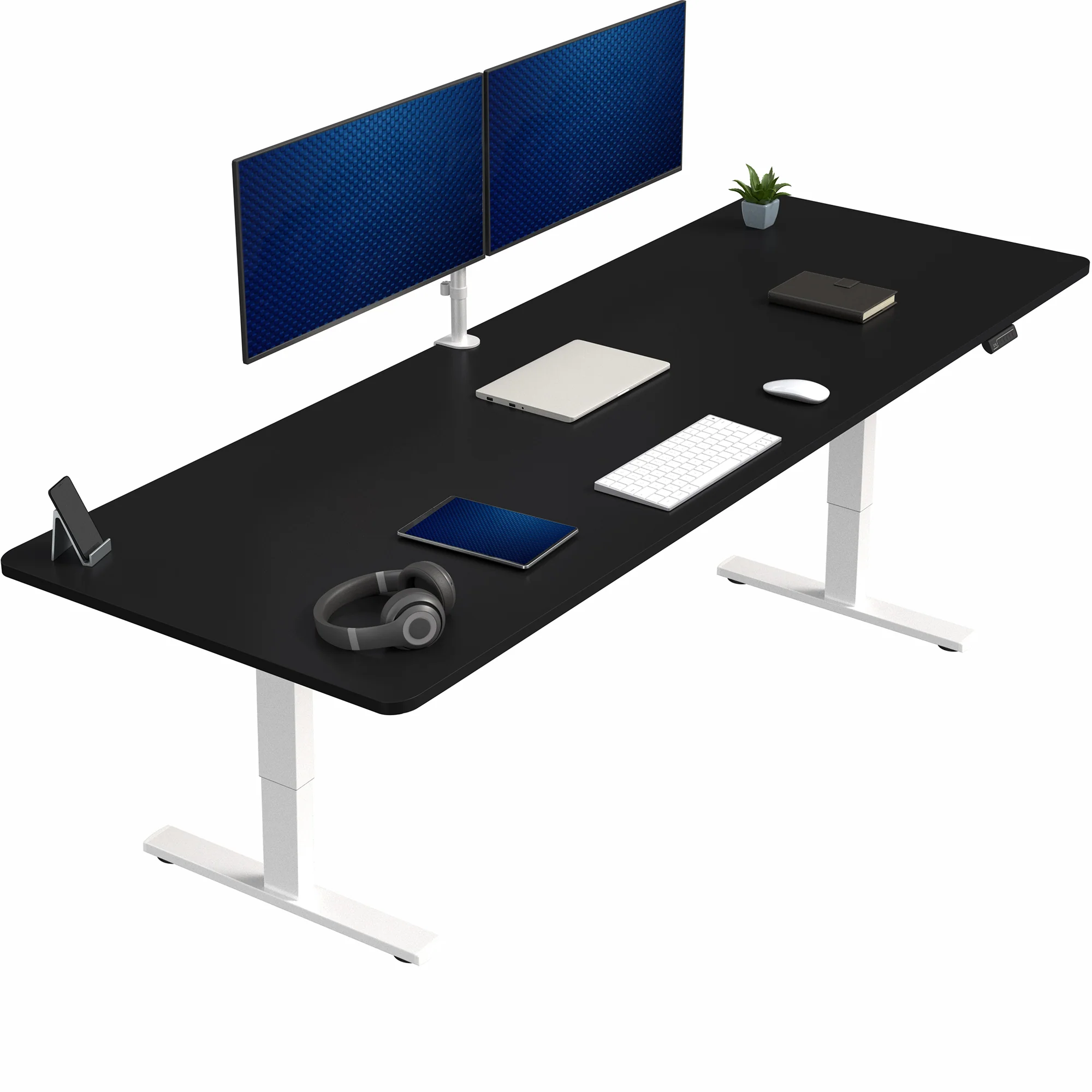 1B Split Top Series - Single Motor Electric Desk with Push Button Memory Controller - Image 199