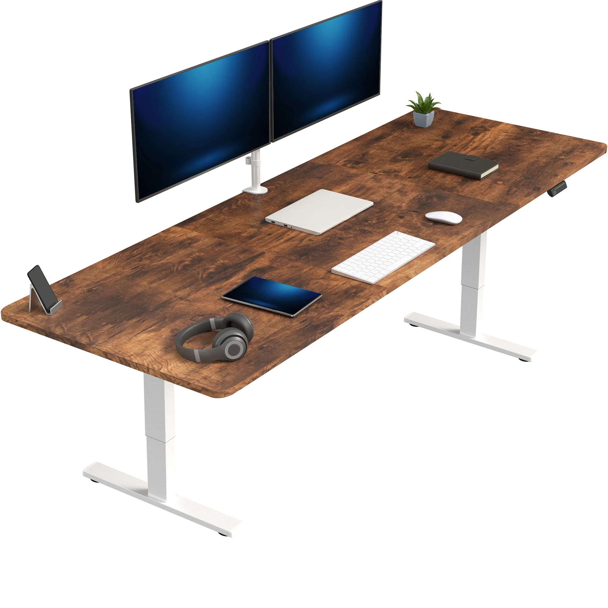 1B Split Top Series - Single Motor Electric Desk with Push Button Memory Controller - Image 201