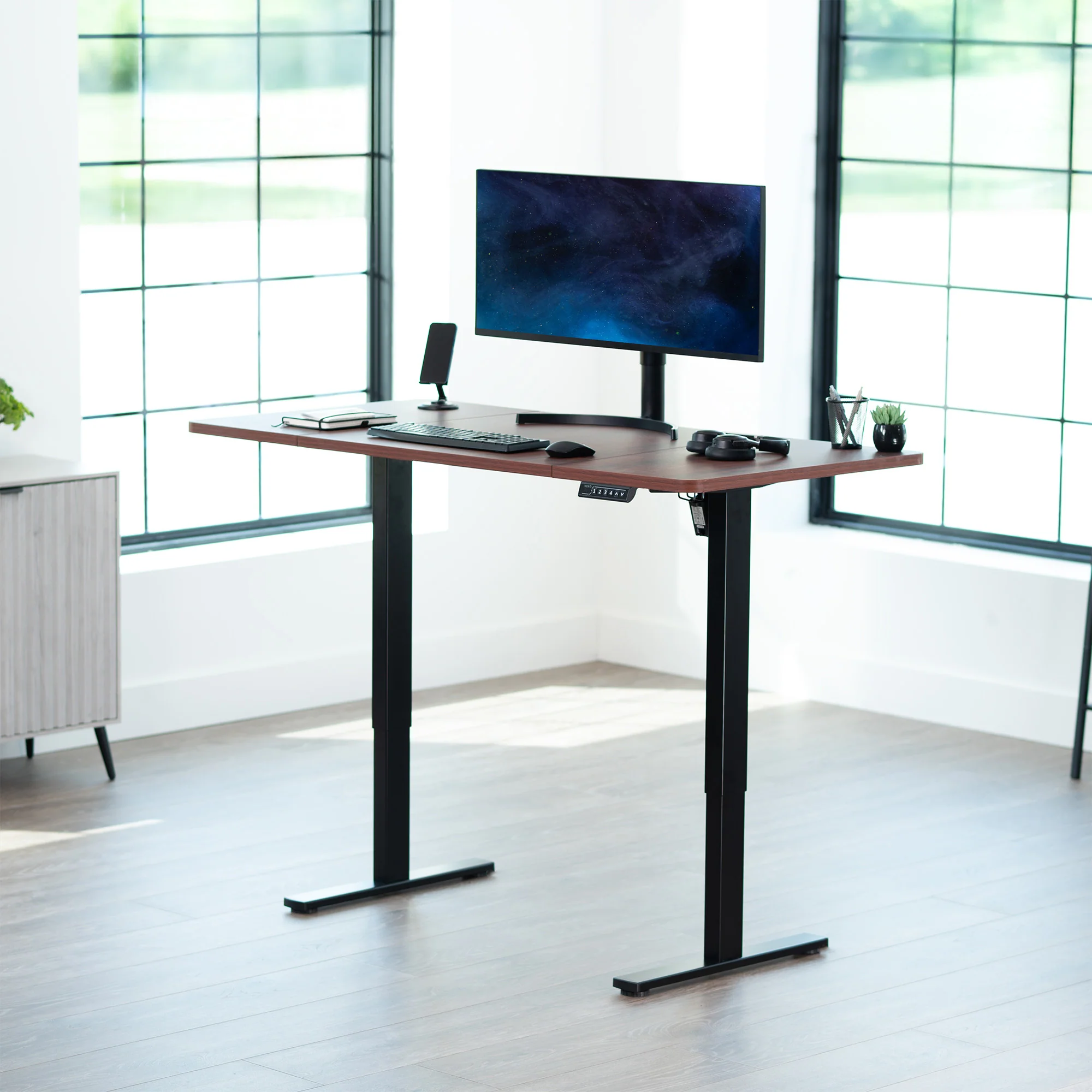 1B Split Top Series - Single Motor Electric Desk with Push Button Memory Controller - Image 32