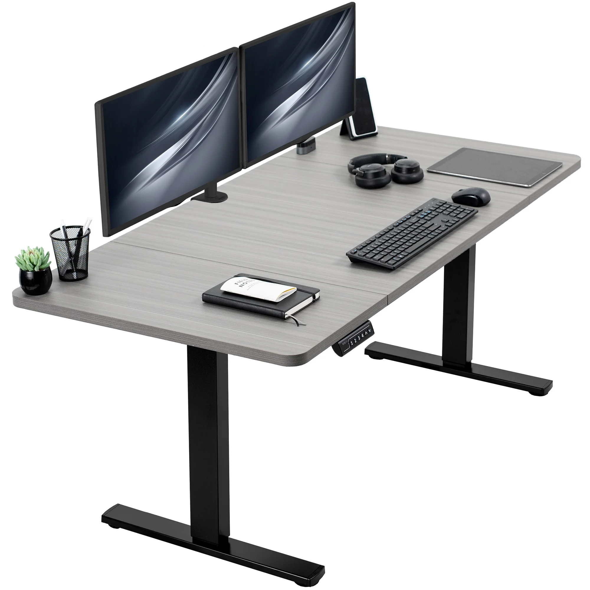 1B Split Top Series - Single Motor Electric Desk with Push Button Memory Controller - Image 33