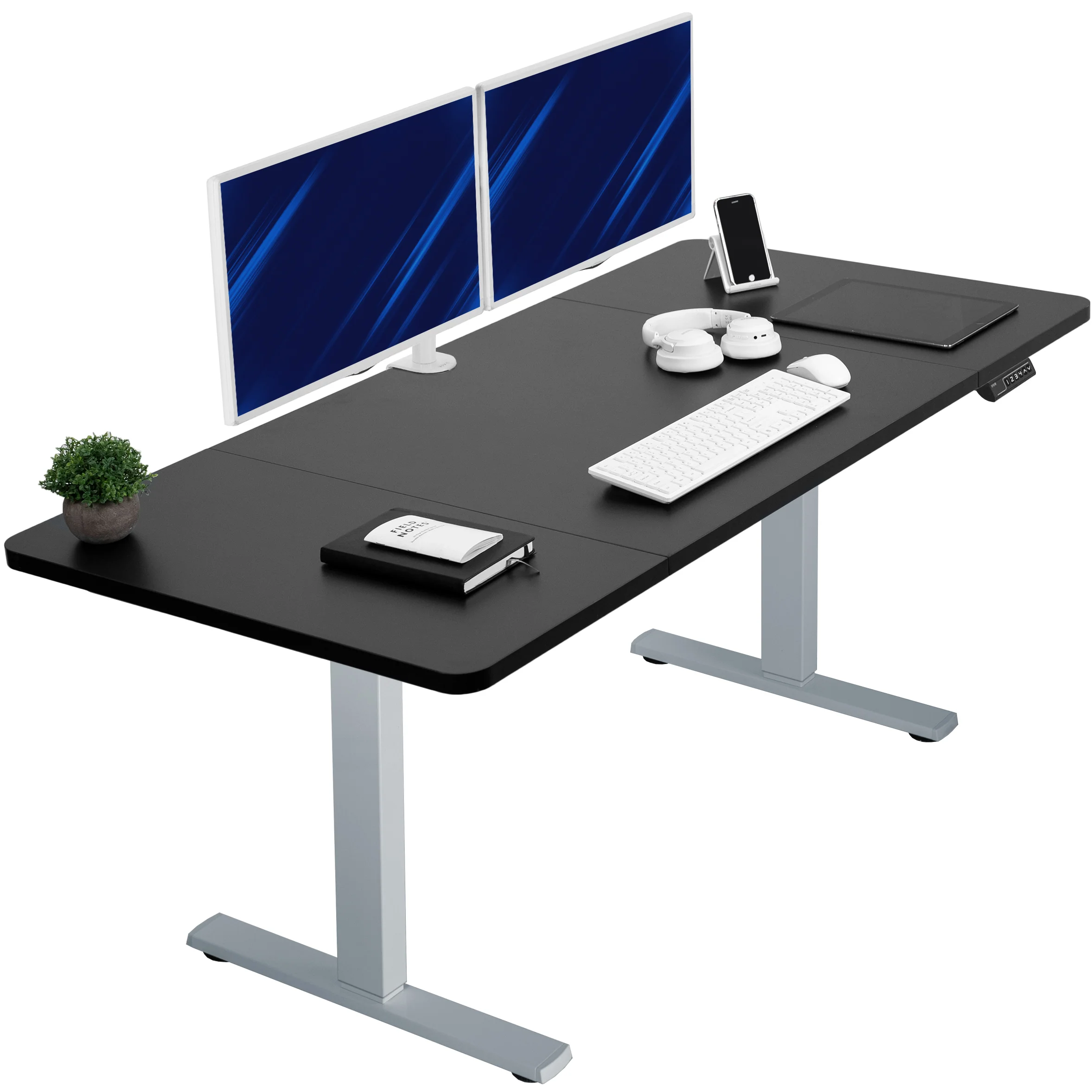 1B Split Top Series - Single Motor Electric Desk with Push Button Memory Controller - Image 41
