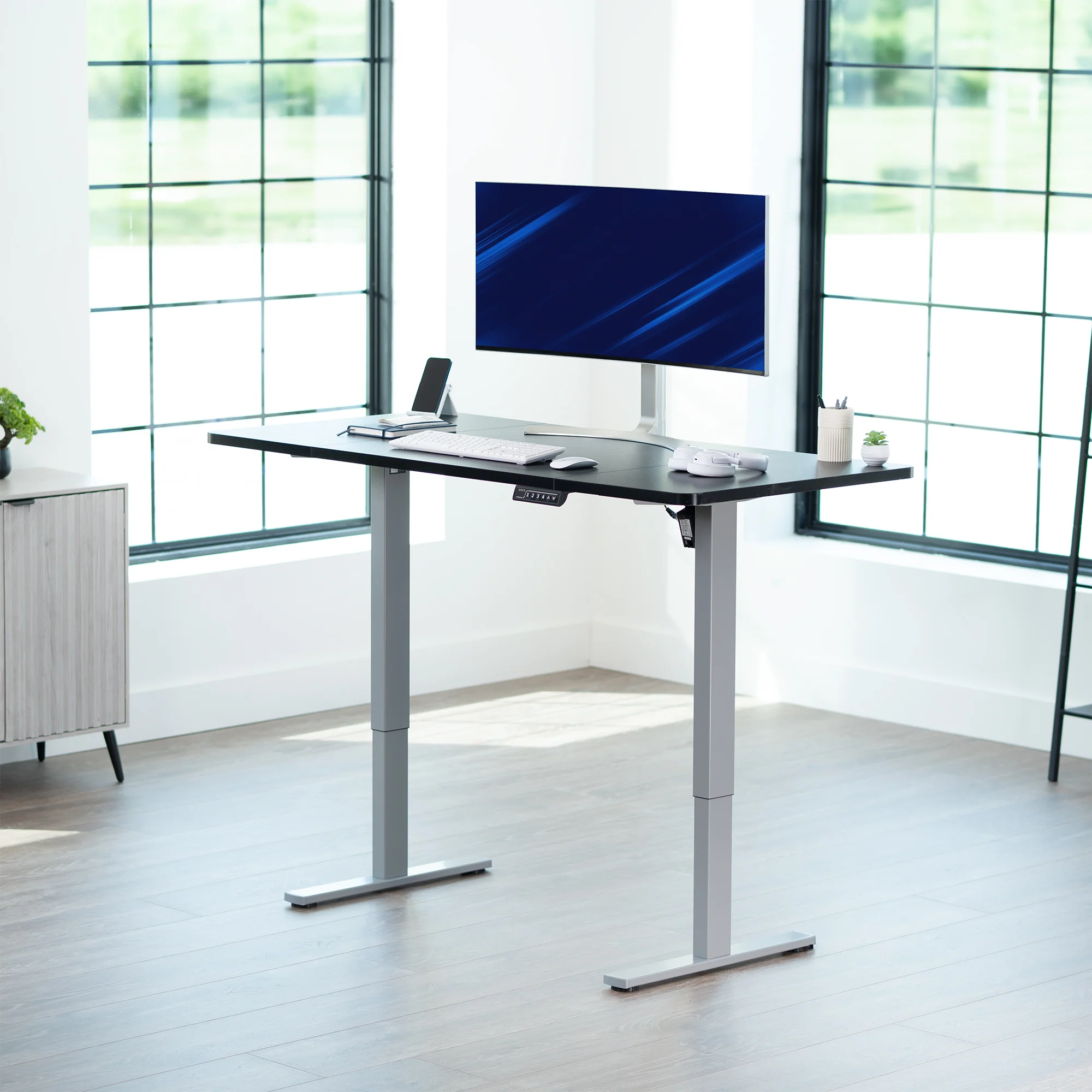1B Split Top Series - Single Motor Electric Desk with Push Button Memory Controller - Image 42