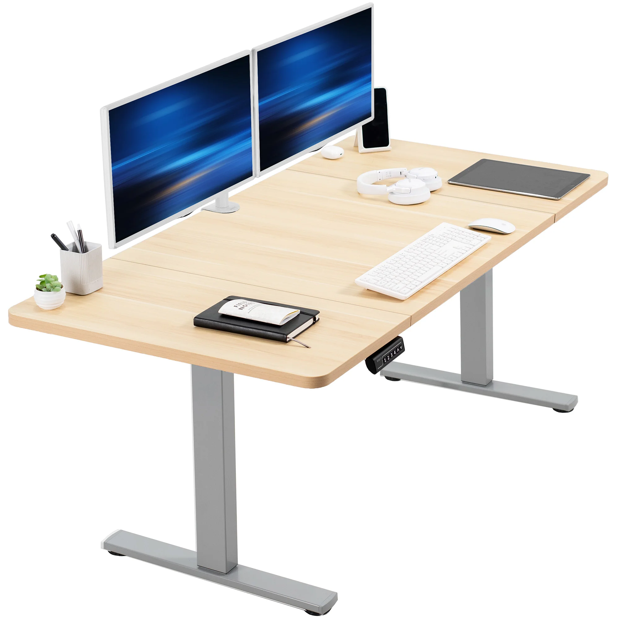 1B Split Top Series - Single Motor Electric Desk with Push Button Memory Controller - Image 43