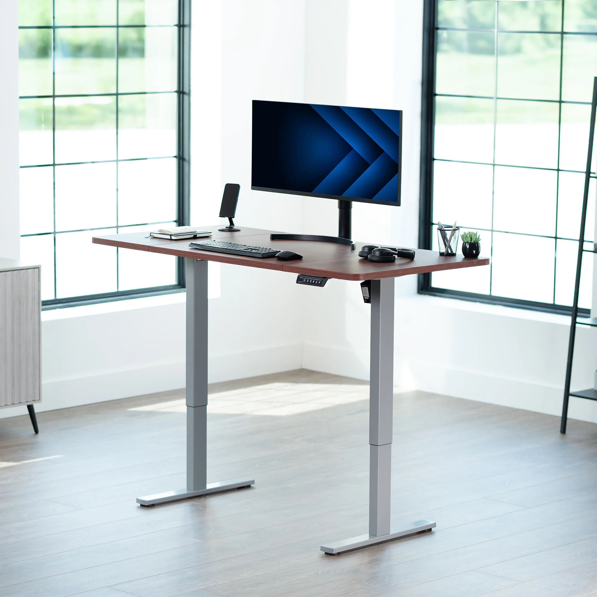 1B Split Top Series - Single Motor Electric Desk with Push Button Memory Controller - Image 46