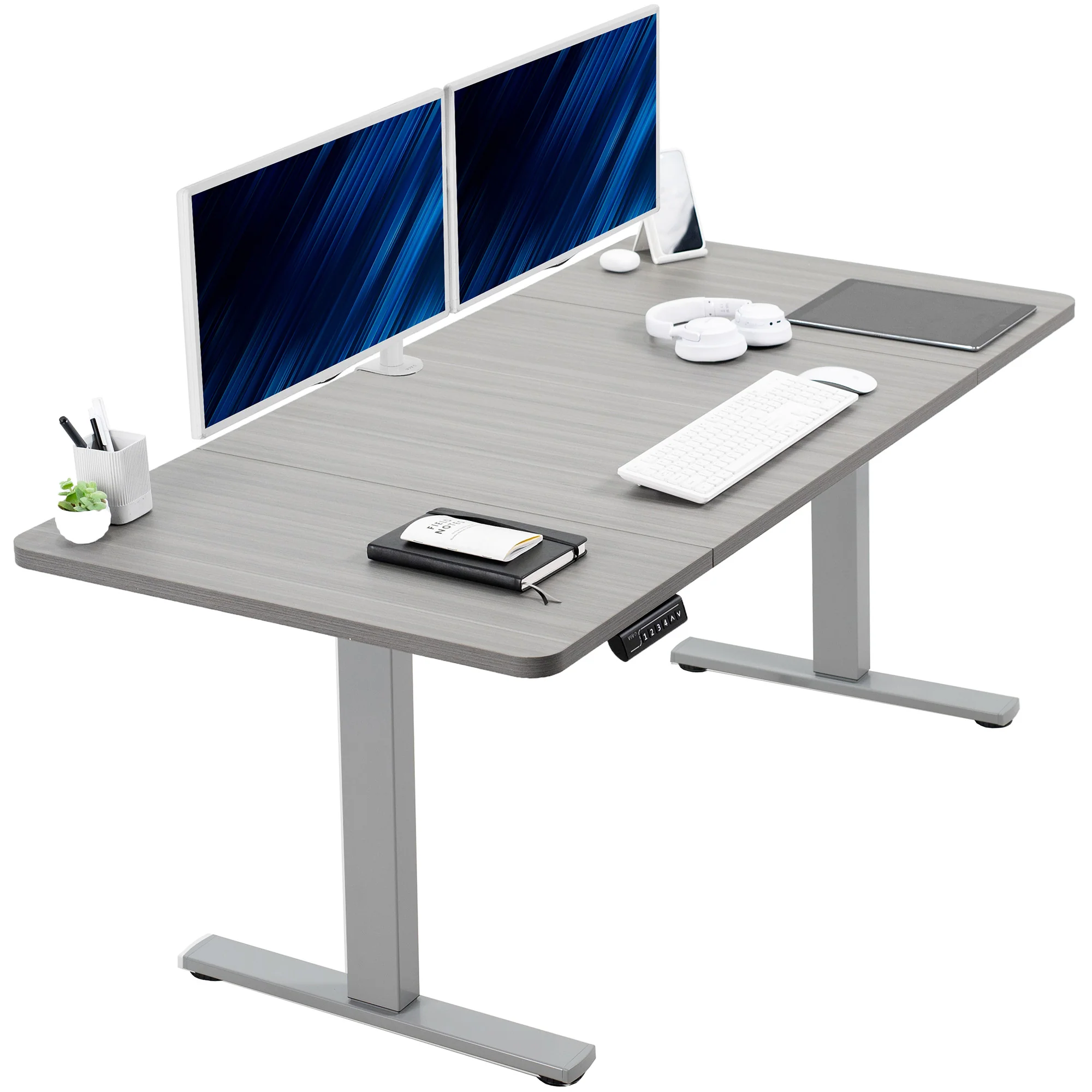 1B Split Top Series - Single Motor Electric Desk with Push Button Memory Controller - Image 47