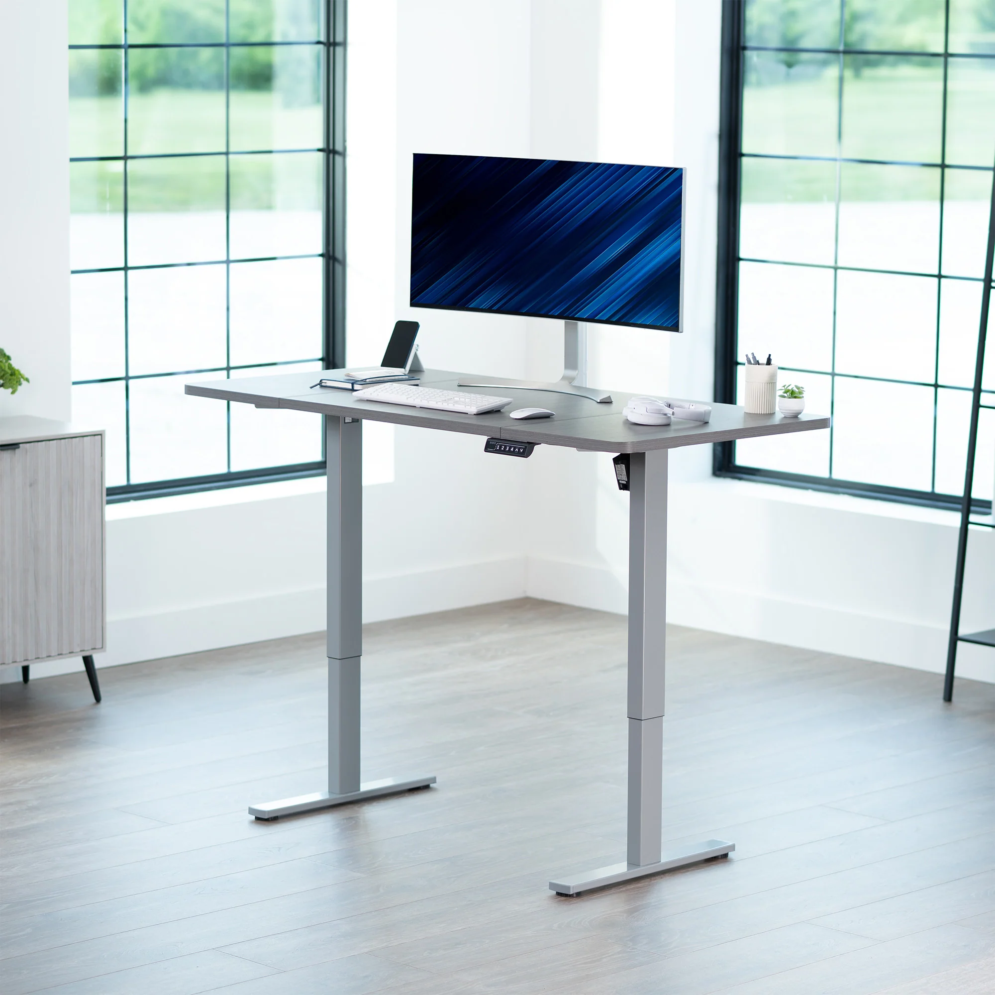 1B Split Top Series - Single Motor Electric Desk with Push Button Memory Controller - Image 48