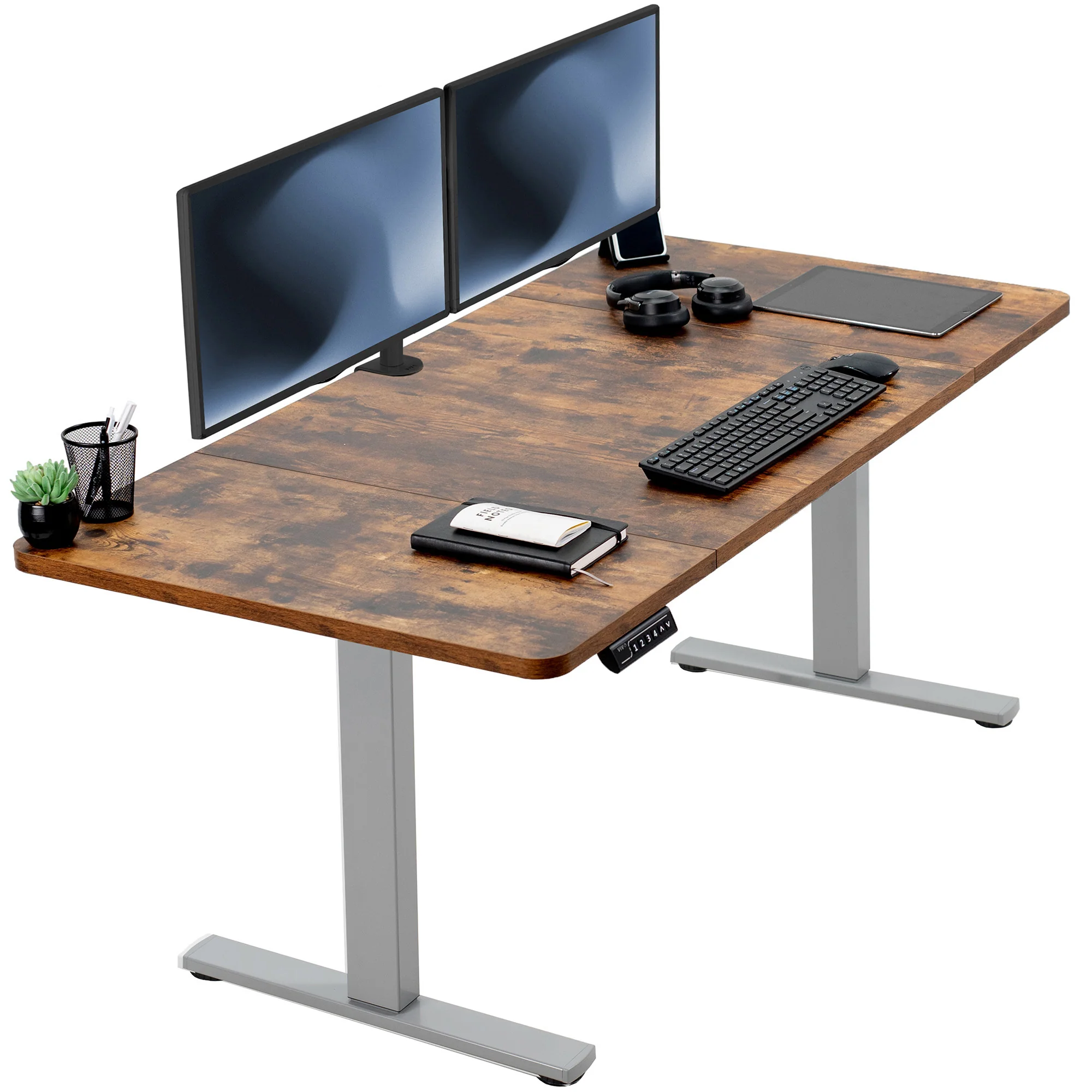 1B Split Top Series - Single Motor Electric Desk with Push Button Memory Controller - Image 49