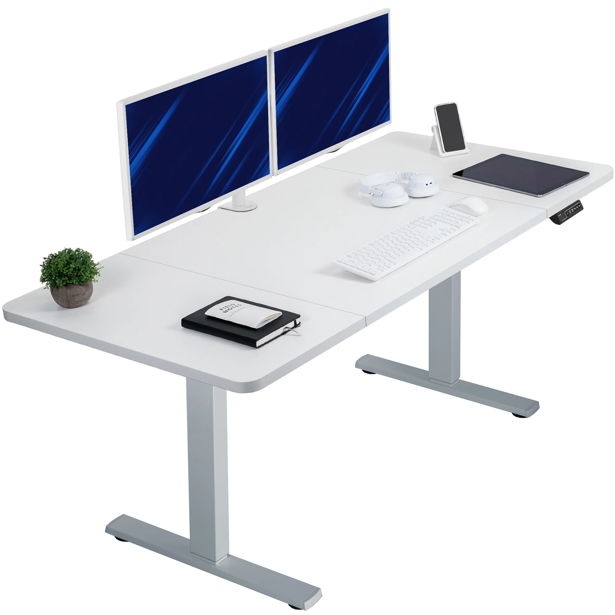 1B Split Top Series - Single Motor Electric Desk with Push Button Memory Controller - Image 53