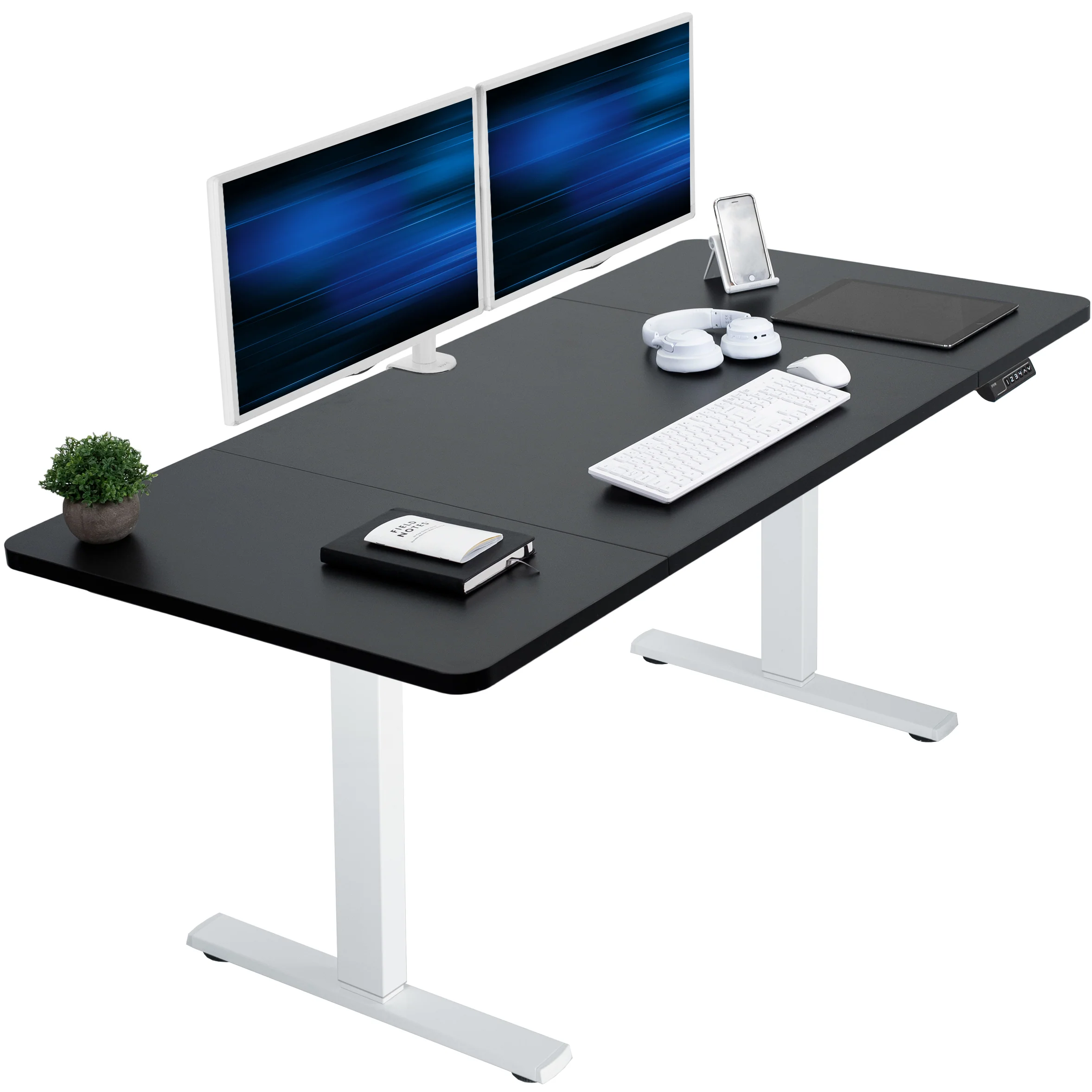 1B Split Top Series - Single Motor Electric Desk with Push Button Memory Controller - Image 55