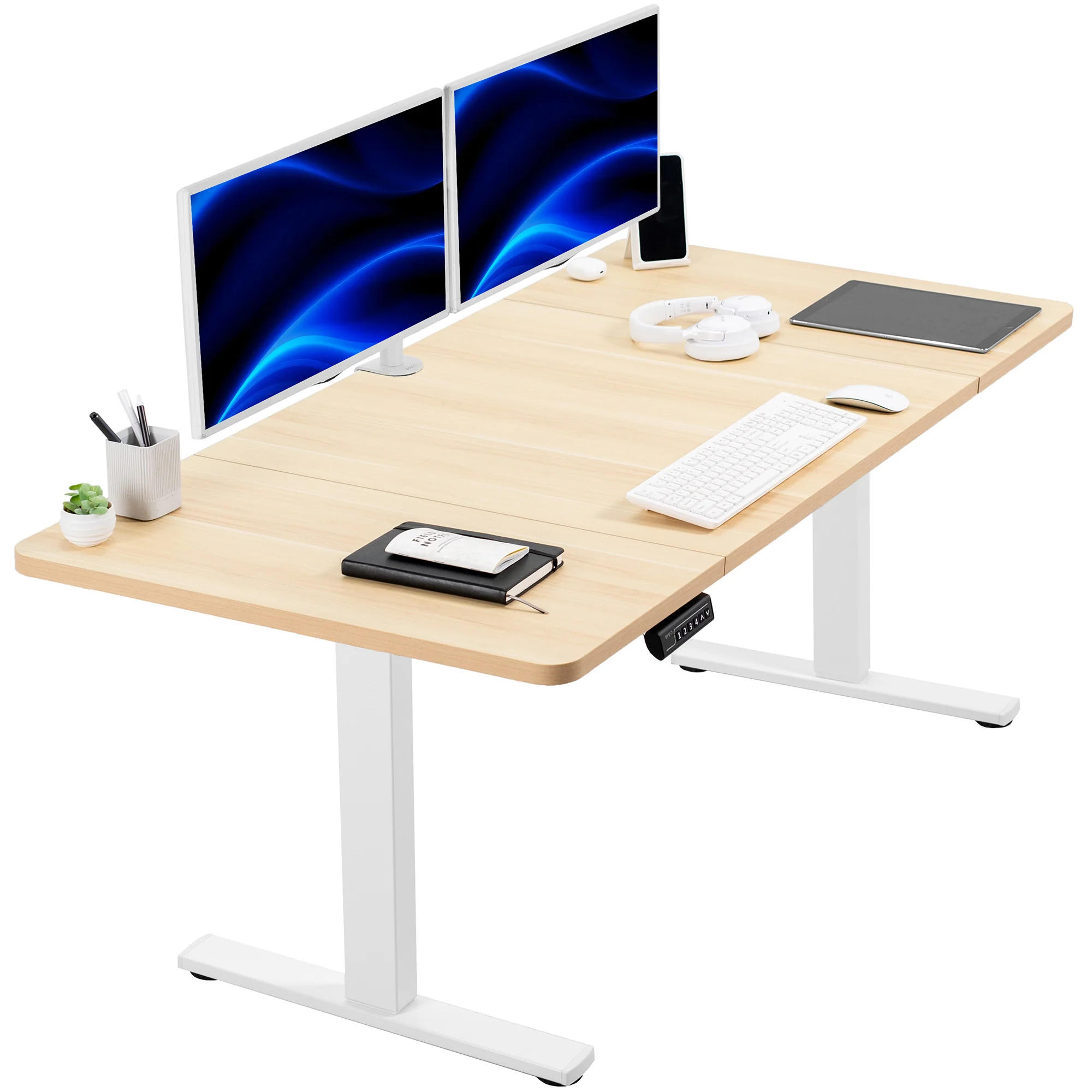 1B Split Top Series - Single Motor Electric Desk with Push Button Memory Controller - Image 57