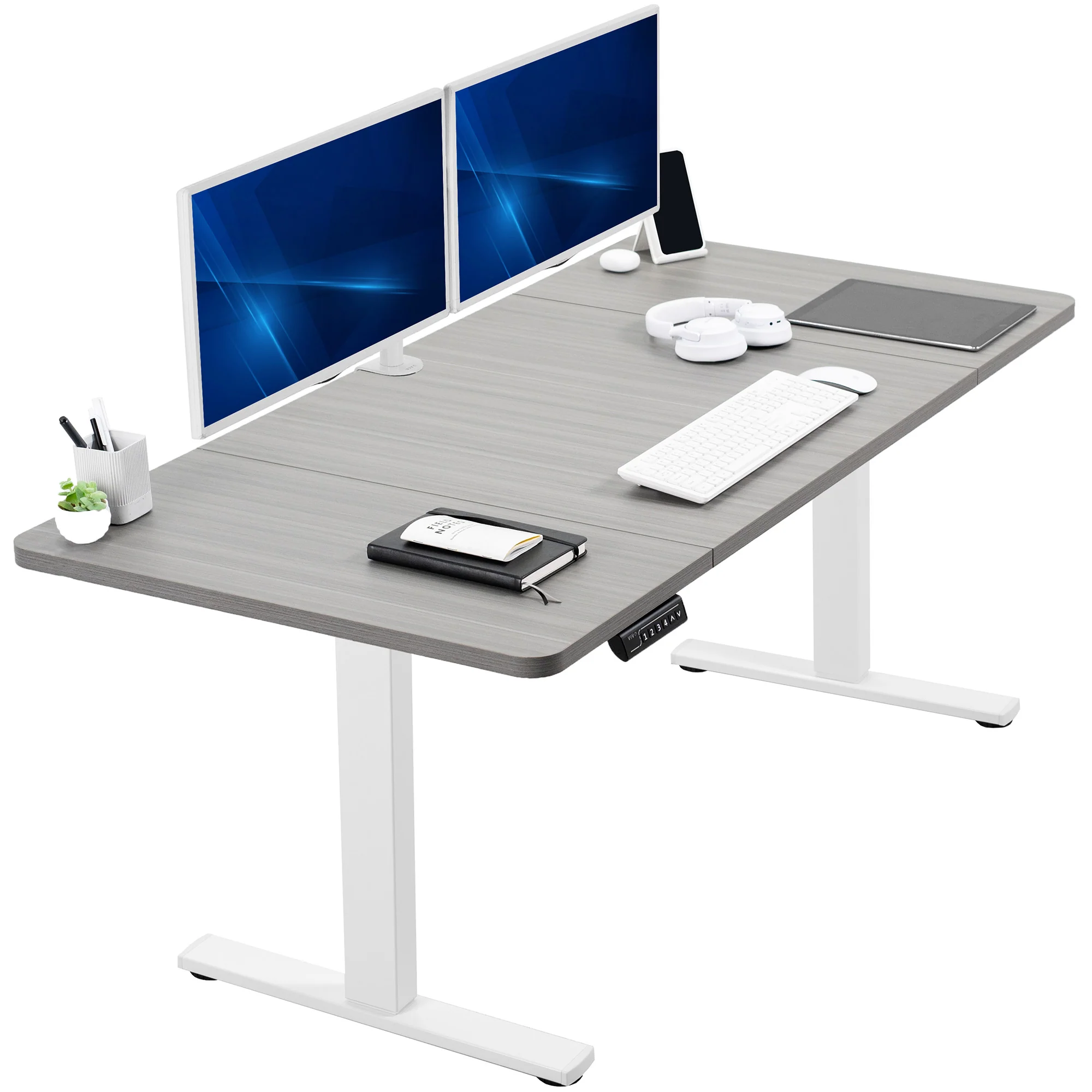 1B Split Top Series - Single Motor Electric Desk with Push Button Memory Controller - Image 61