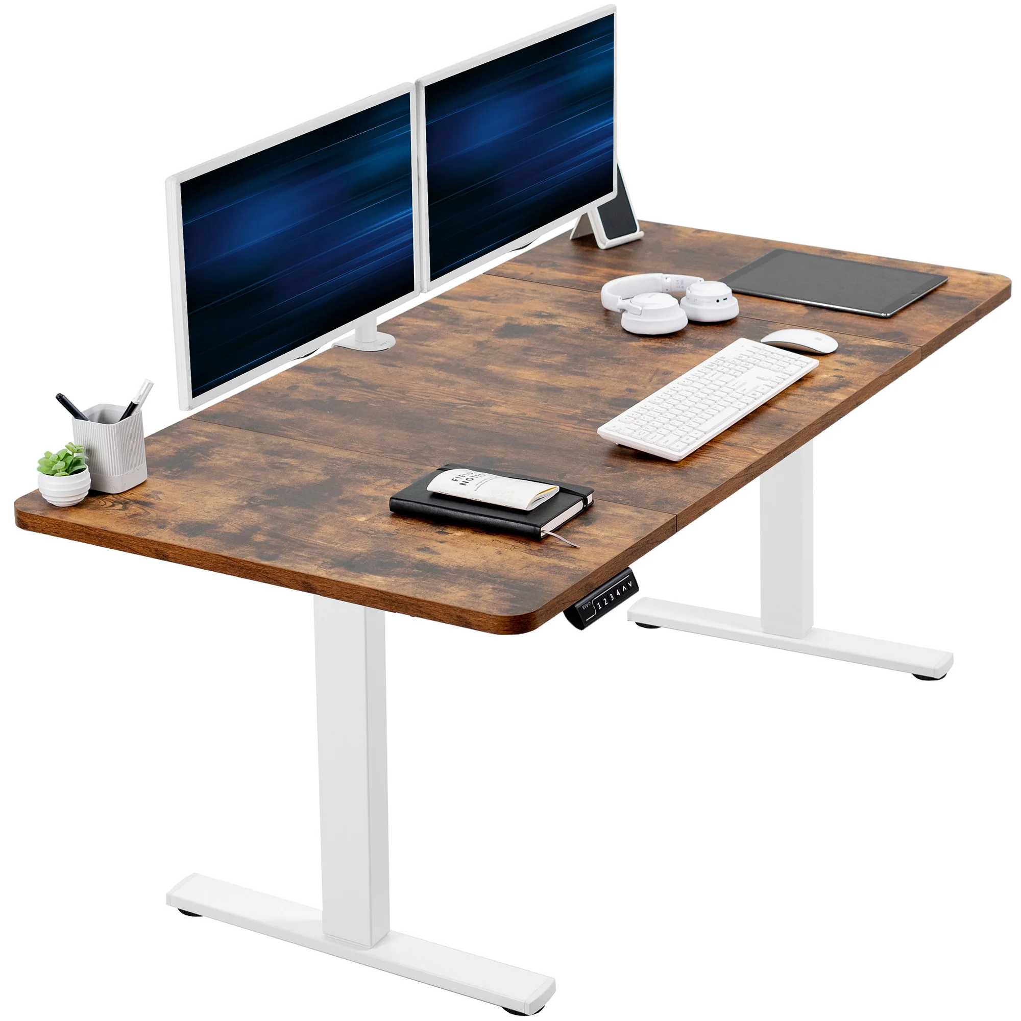 1B Split Top Series - Single Motor Electric Desk with Push Button Memory Controller - Image 63