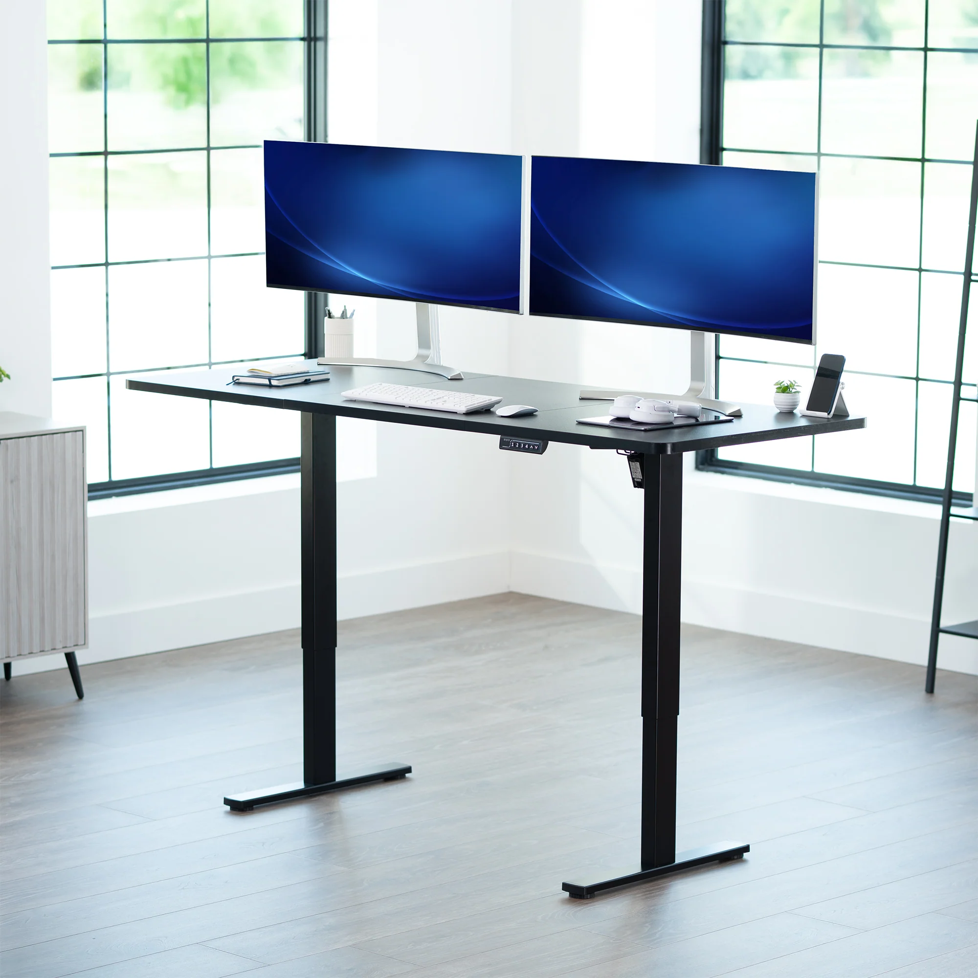1B Split Top Series - Single Motor Electric Desk with Push Button Memory Controller - Image 70