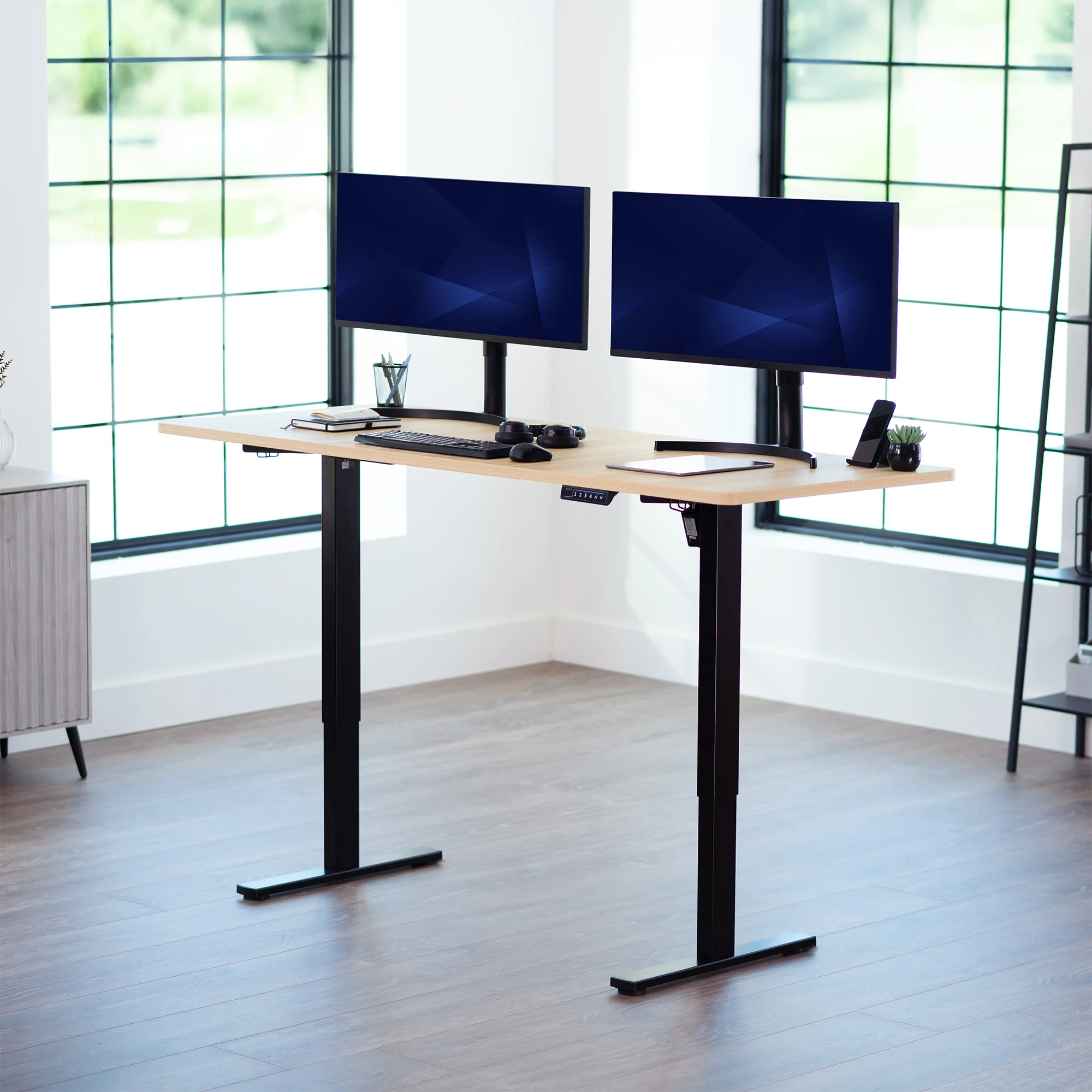 1B Split Top Series - Single Motor Electric Desk with Push Button Memory Controller - Image 82