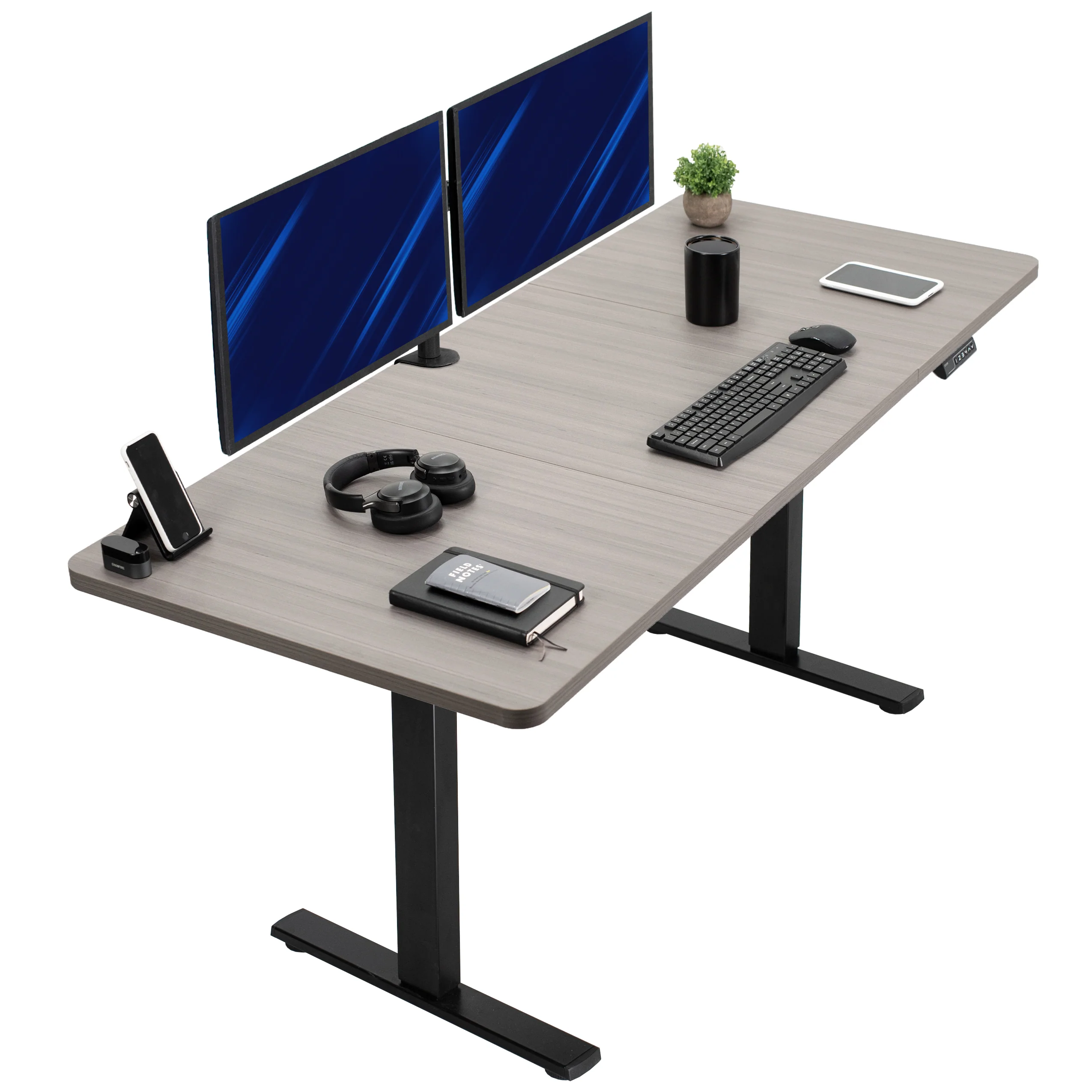 1B Split Top Series - Single Motor Electric Desk with Push Button Memory Controller - Image 85