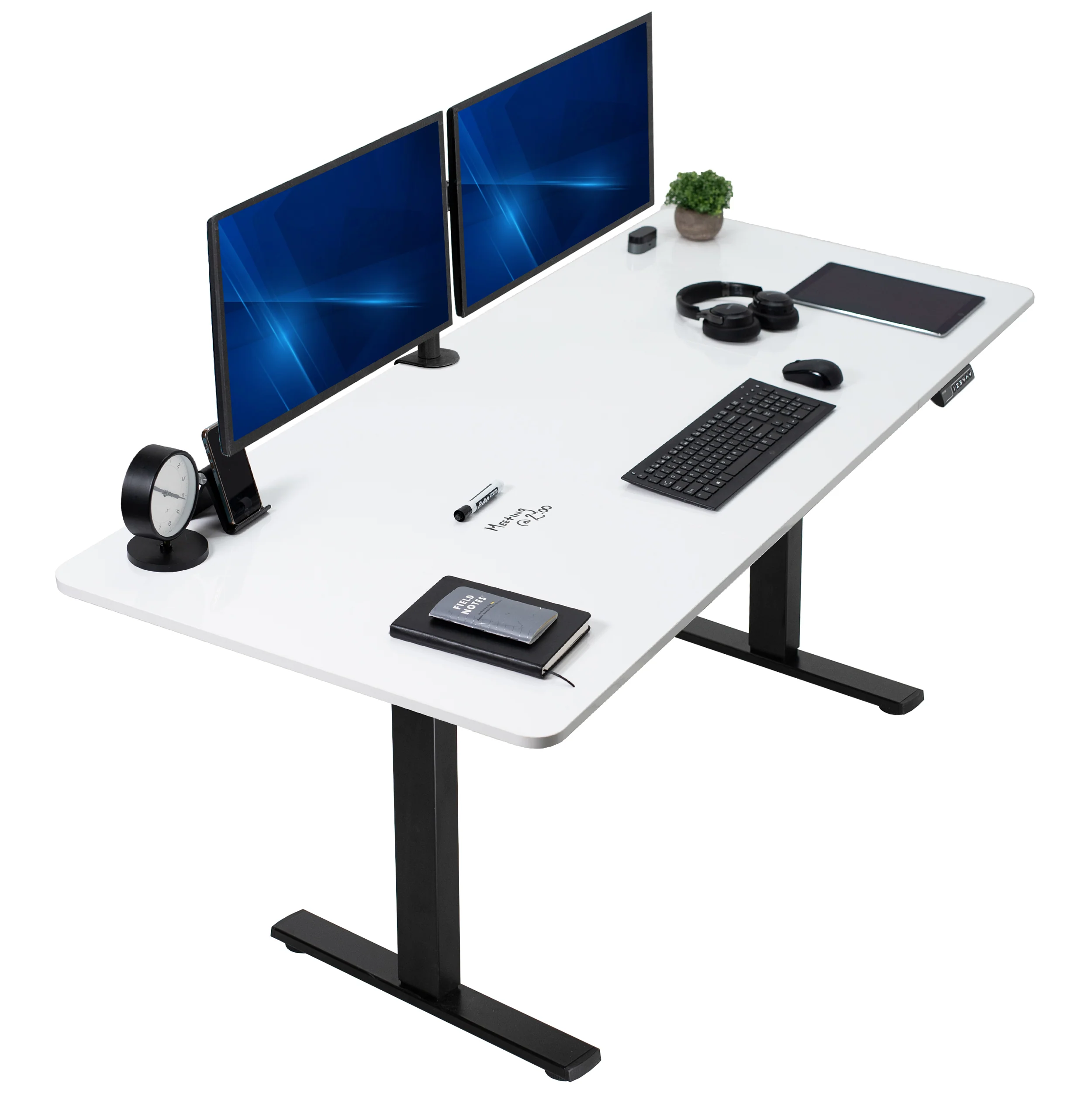 1B Split Top Series - Single Motor Electric Desk with Push Button Memory Controller - Image 95