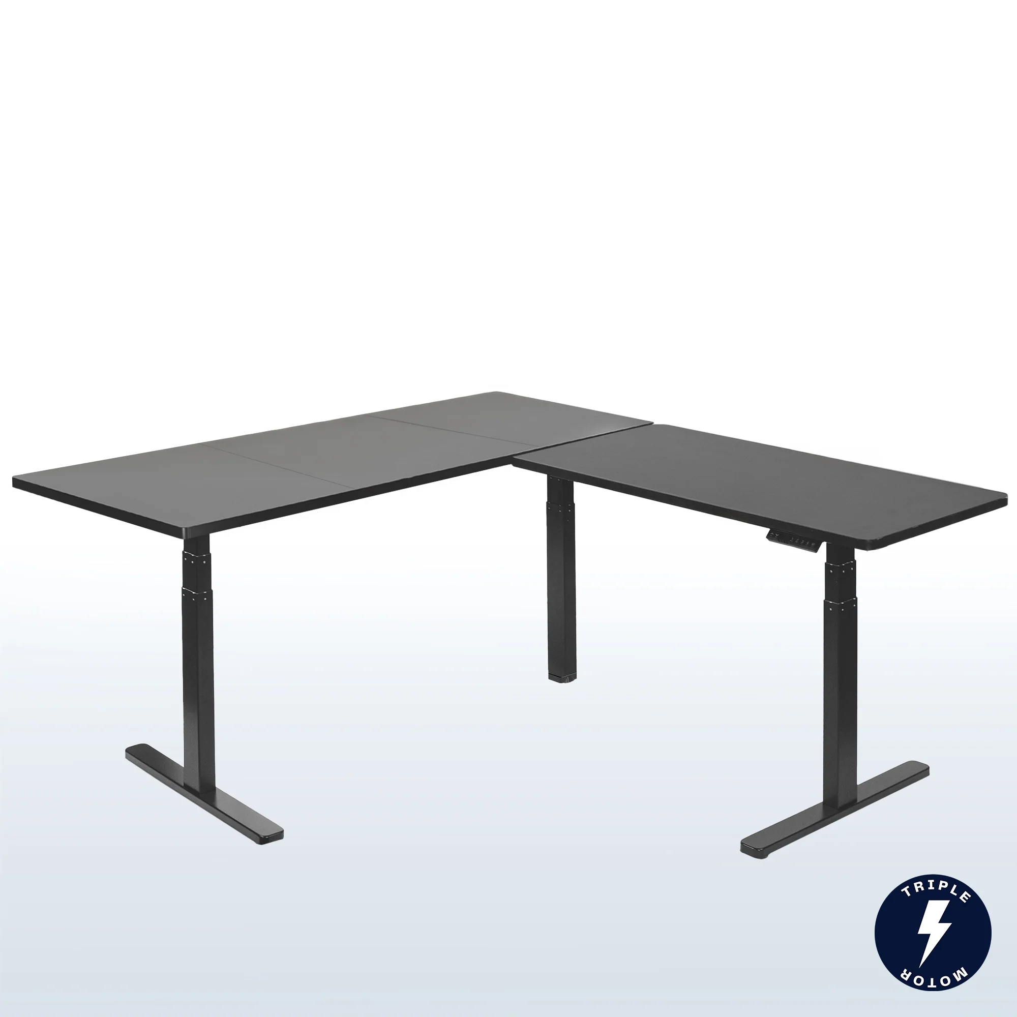 3E Series - Triple Motor Corner Electric Desk - Image 100