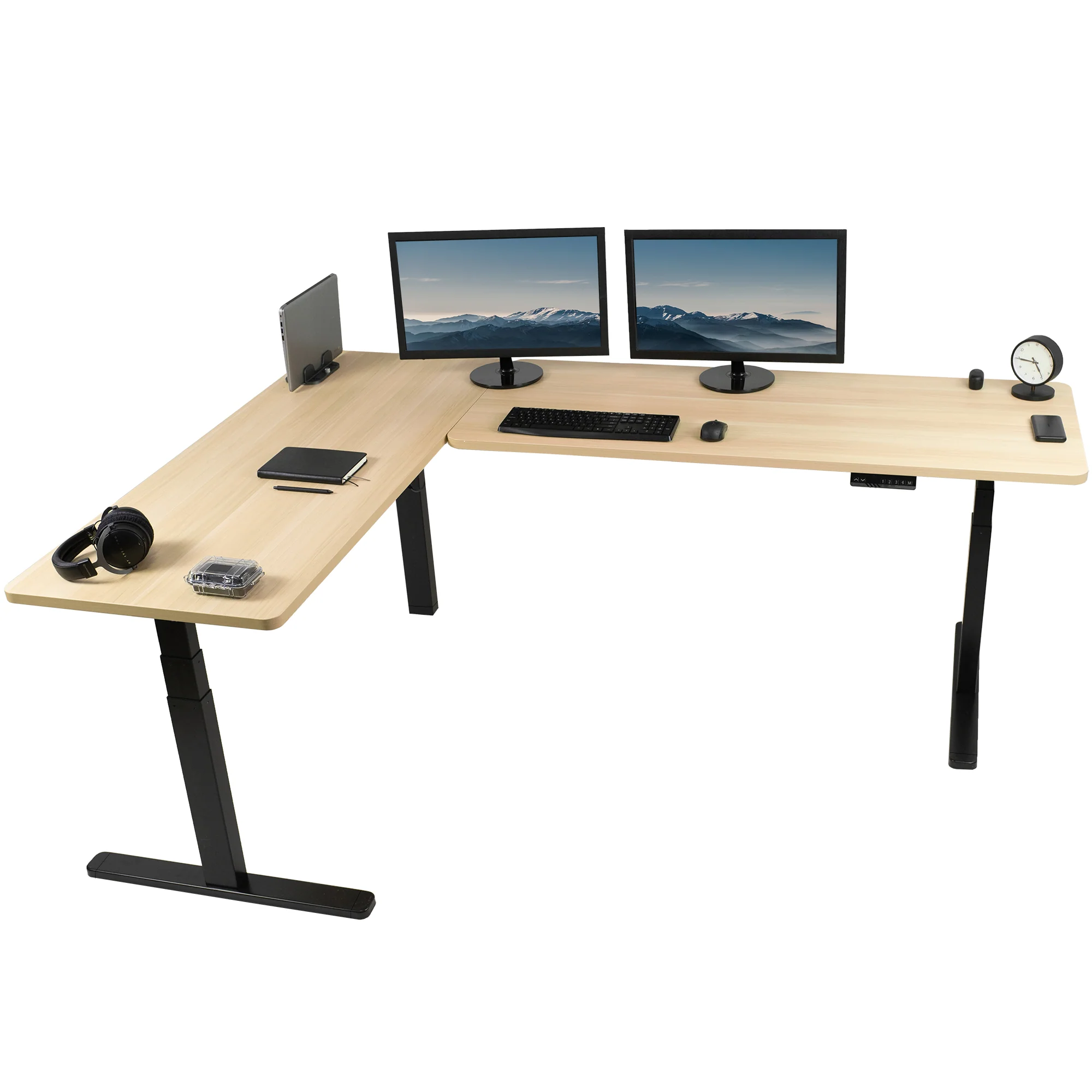 3E Series - Triple Motor Corner Electric Desk - Image 109