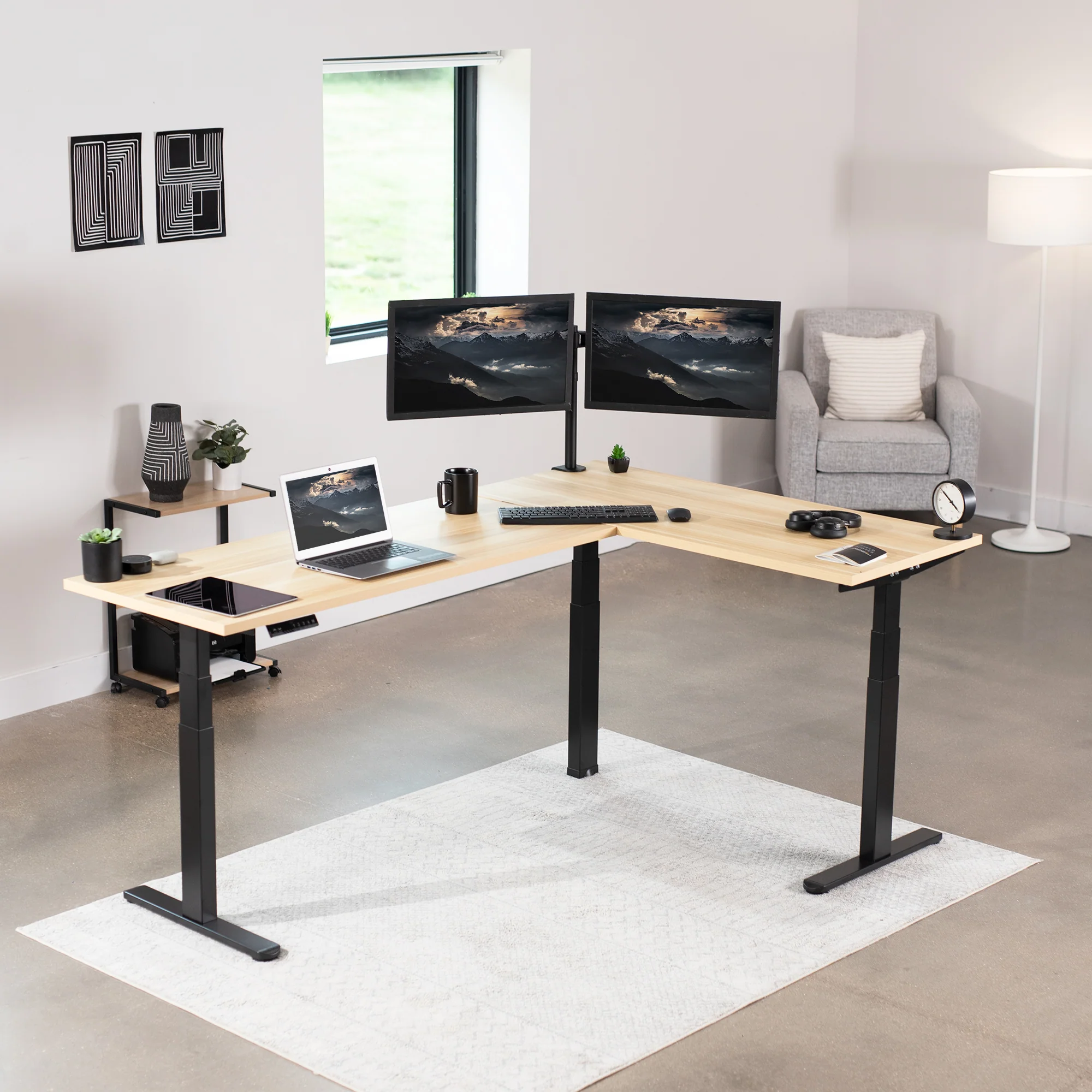 3E Series - Triple Motor Corner Electric Desk - Image 11