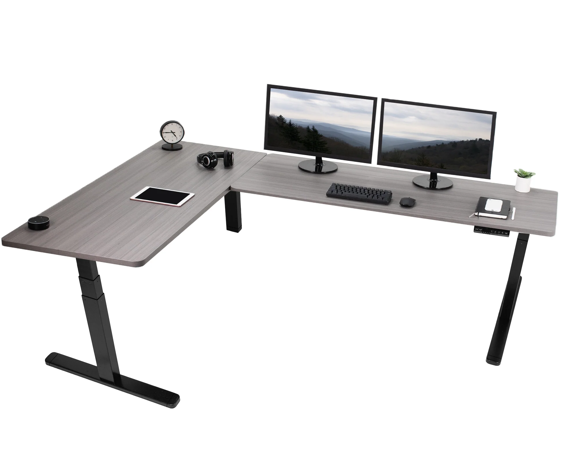 3E Series - Triple Motor Corner Electric Desk - Image 113