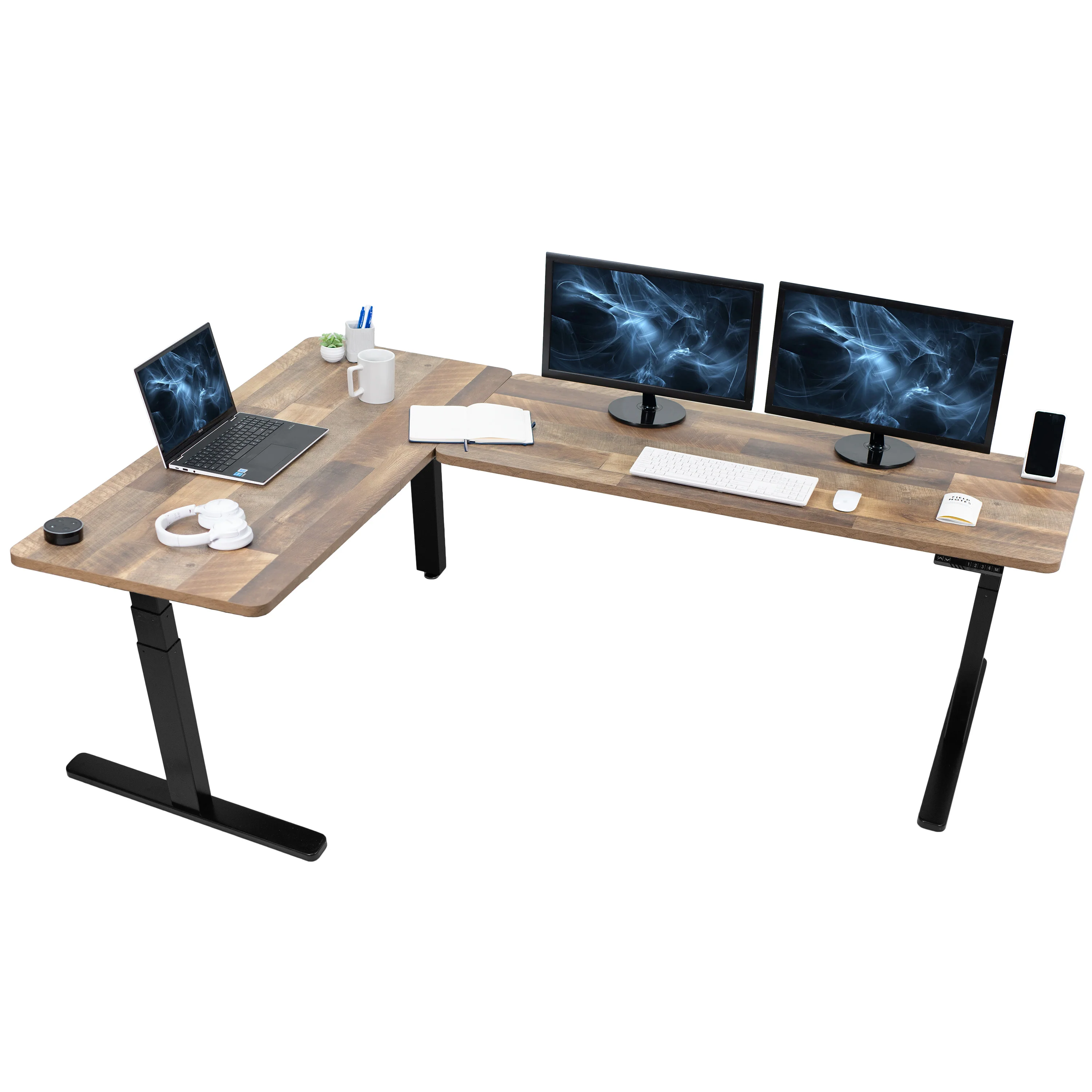 3E Series - Triple Motor Corner Electric Desk - Image 119