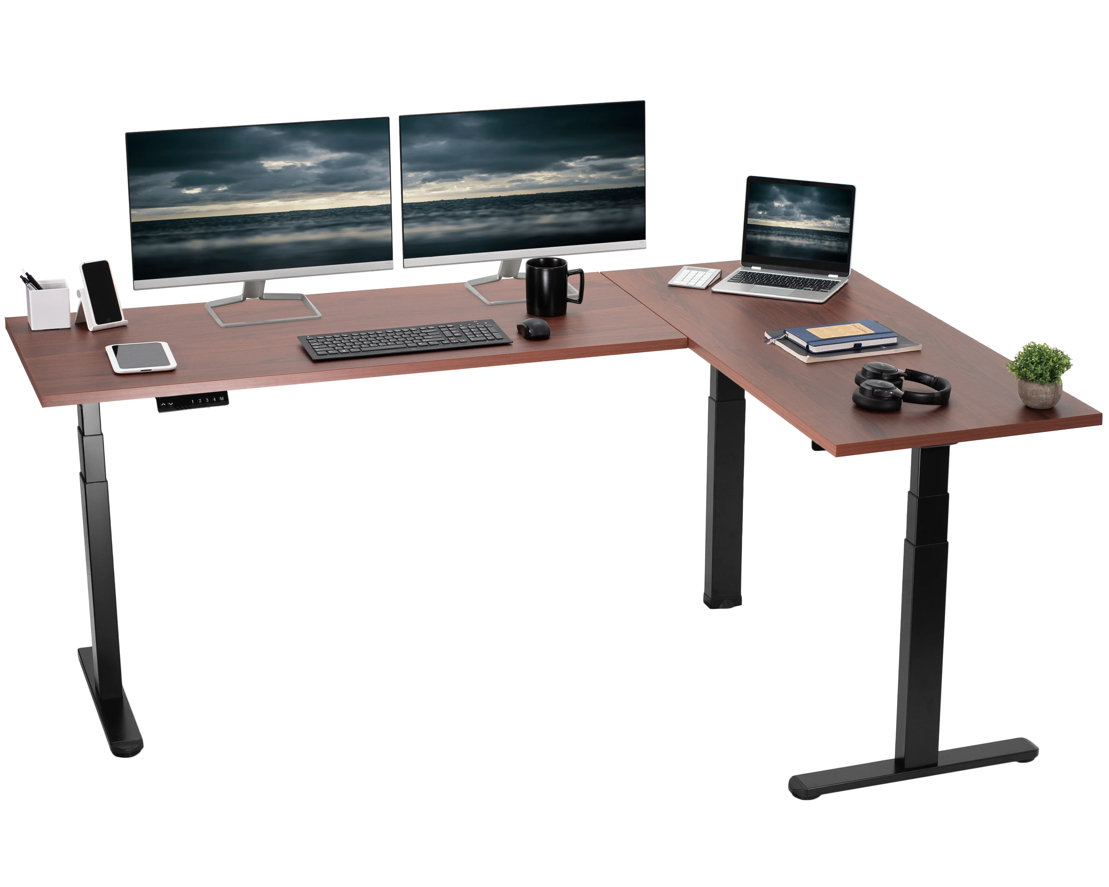 3E Series - Triple Motor Corner Electric Desk - Image 12