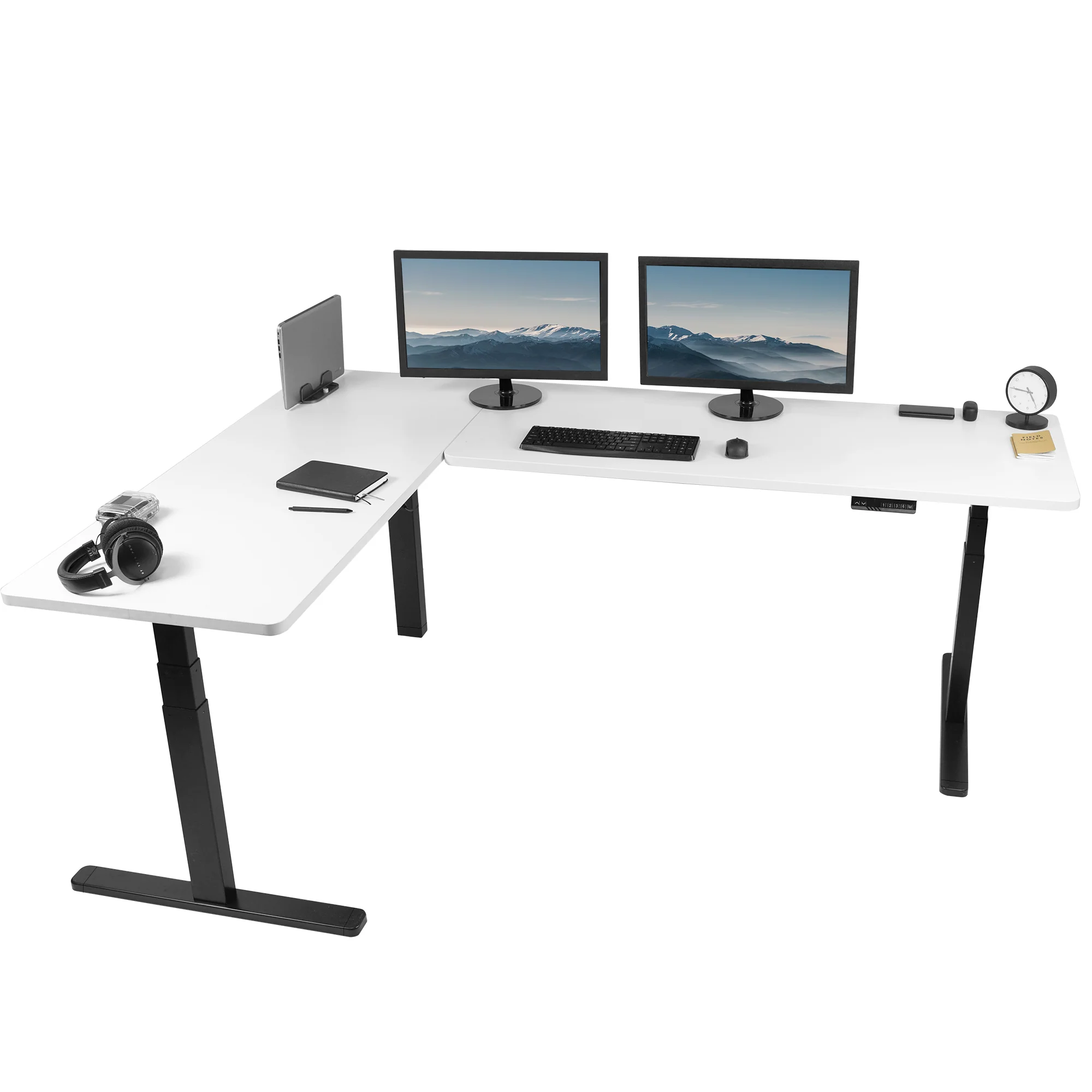3E Series - Triple Motor Corner Electric Desk - Image 121
