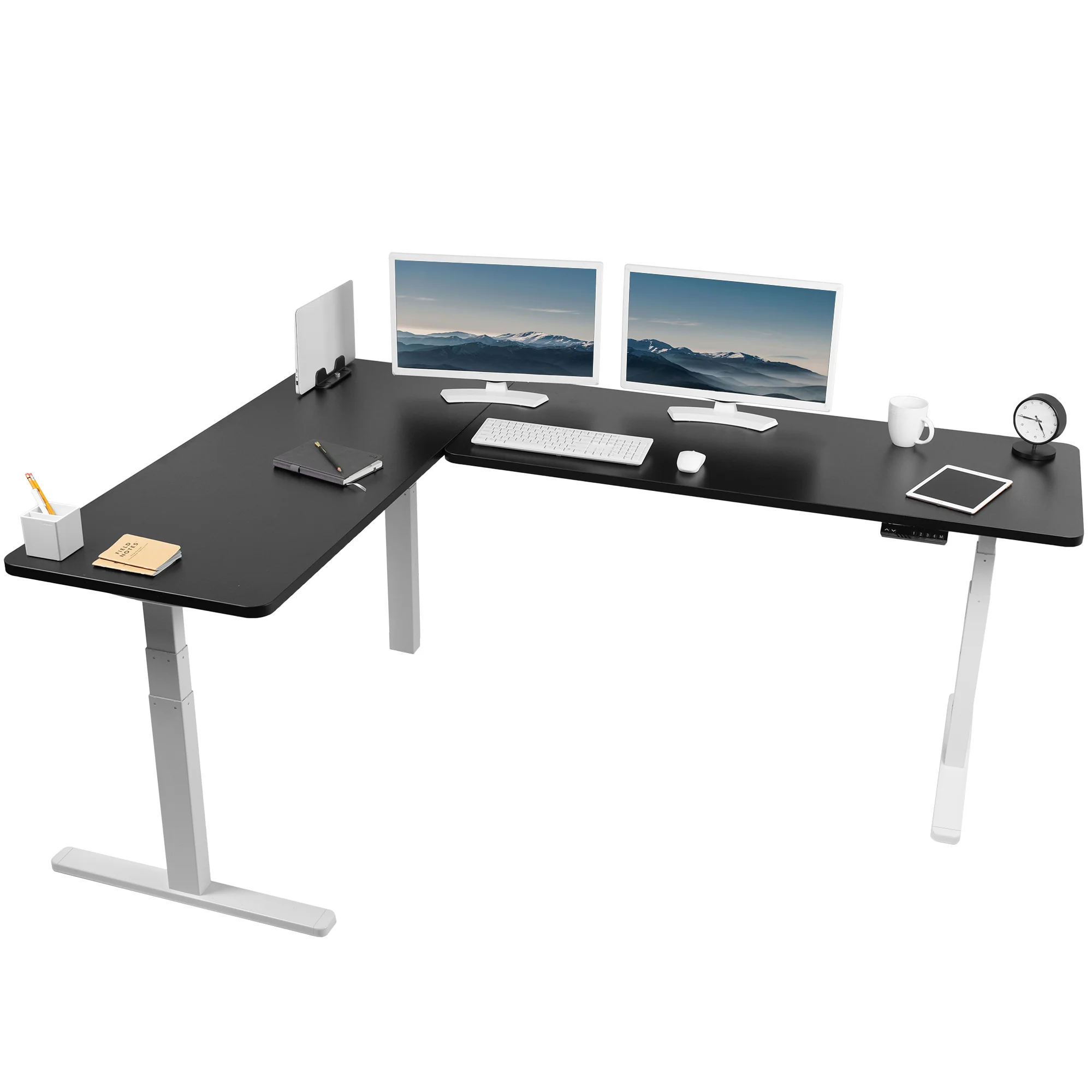 3E Series - Triple Motor Corner Electric Desk - Image 127