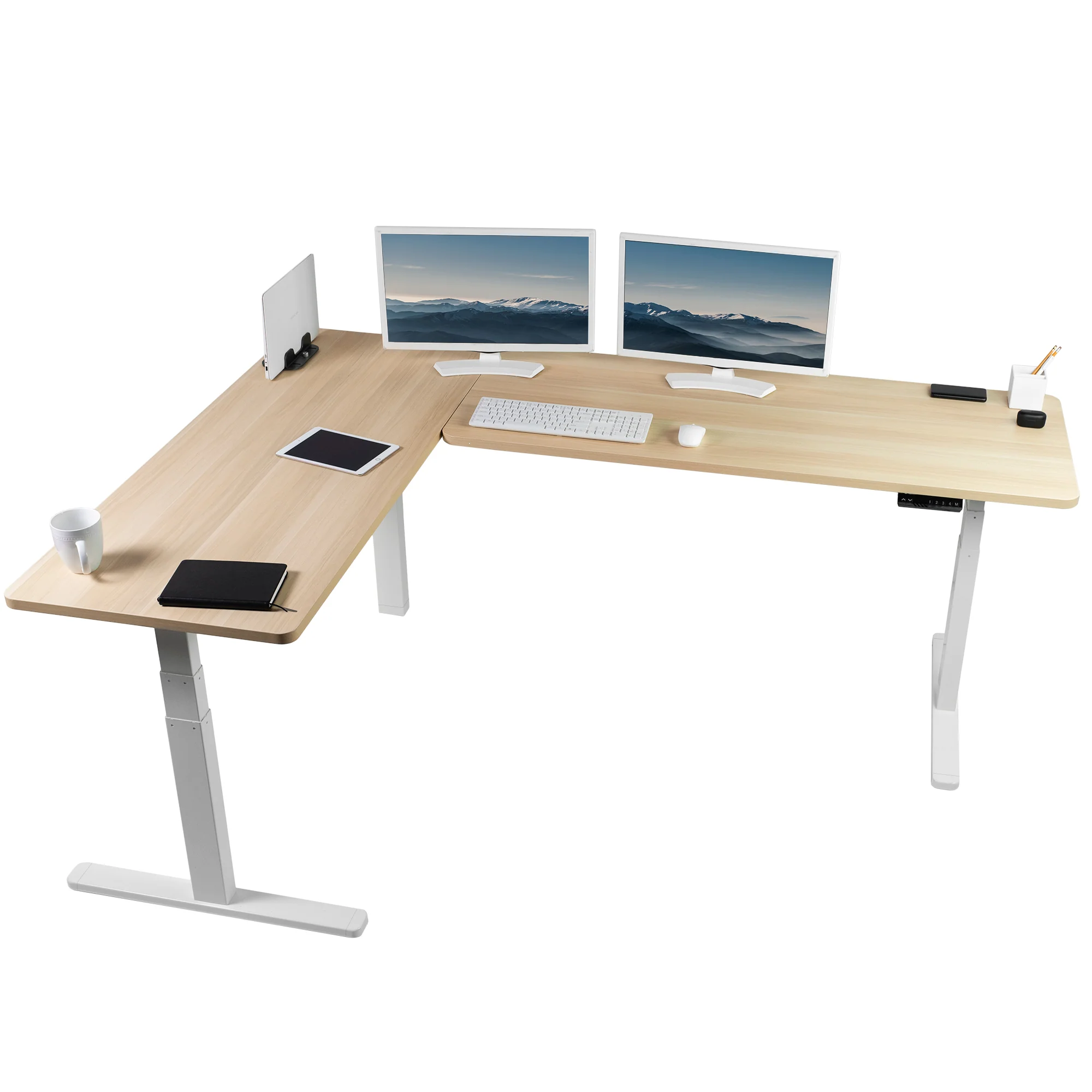 3E Series - Triple Motor Corner Electric Desk - Image 129