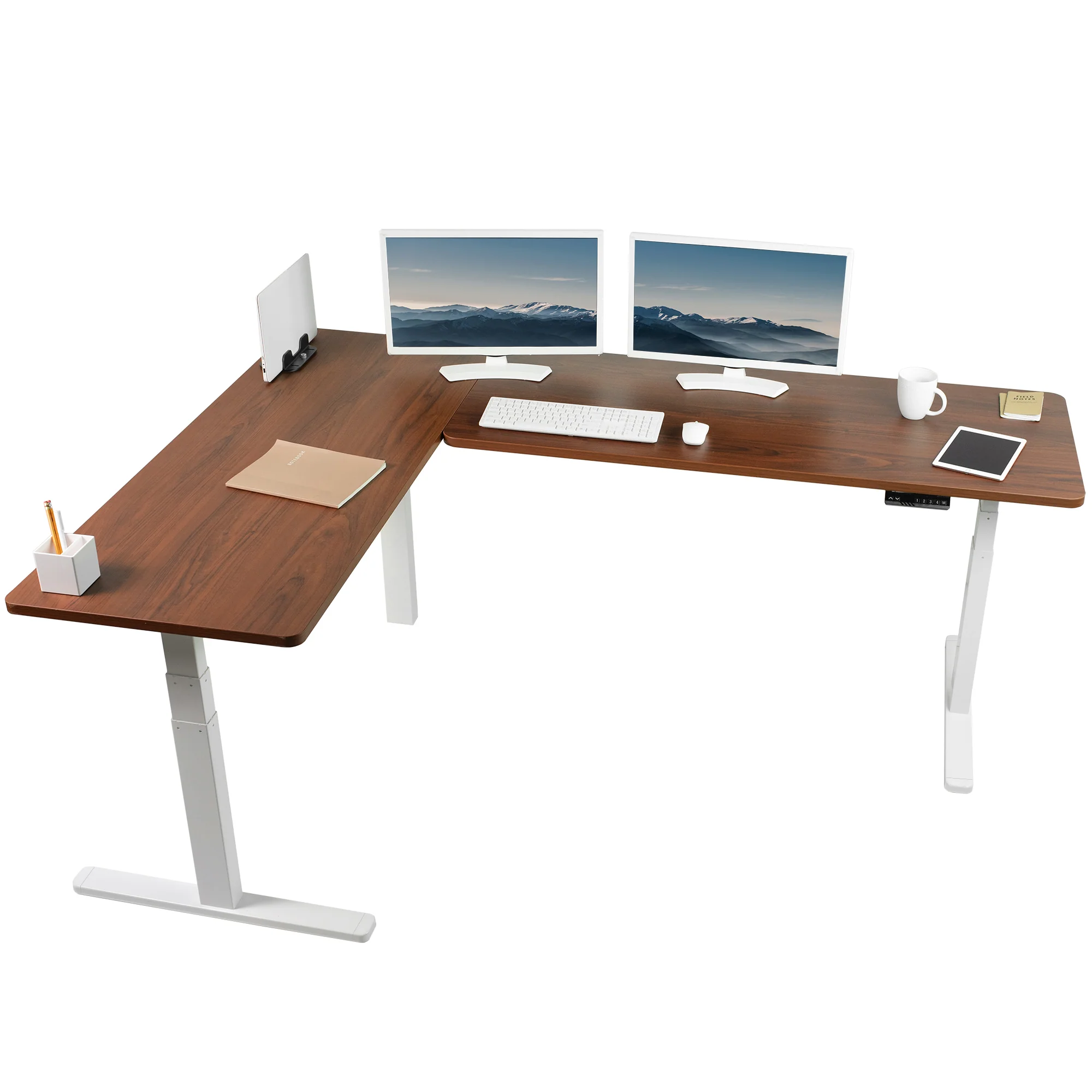 3E Series - Triple Motor Corner Electric Desk - Image 131