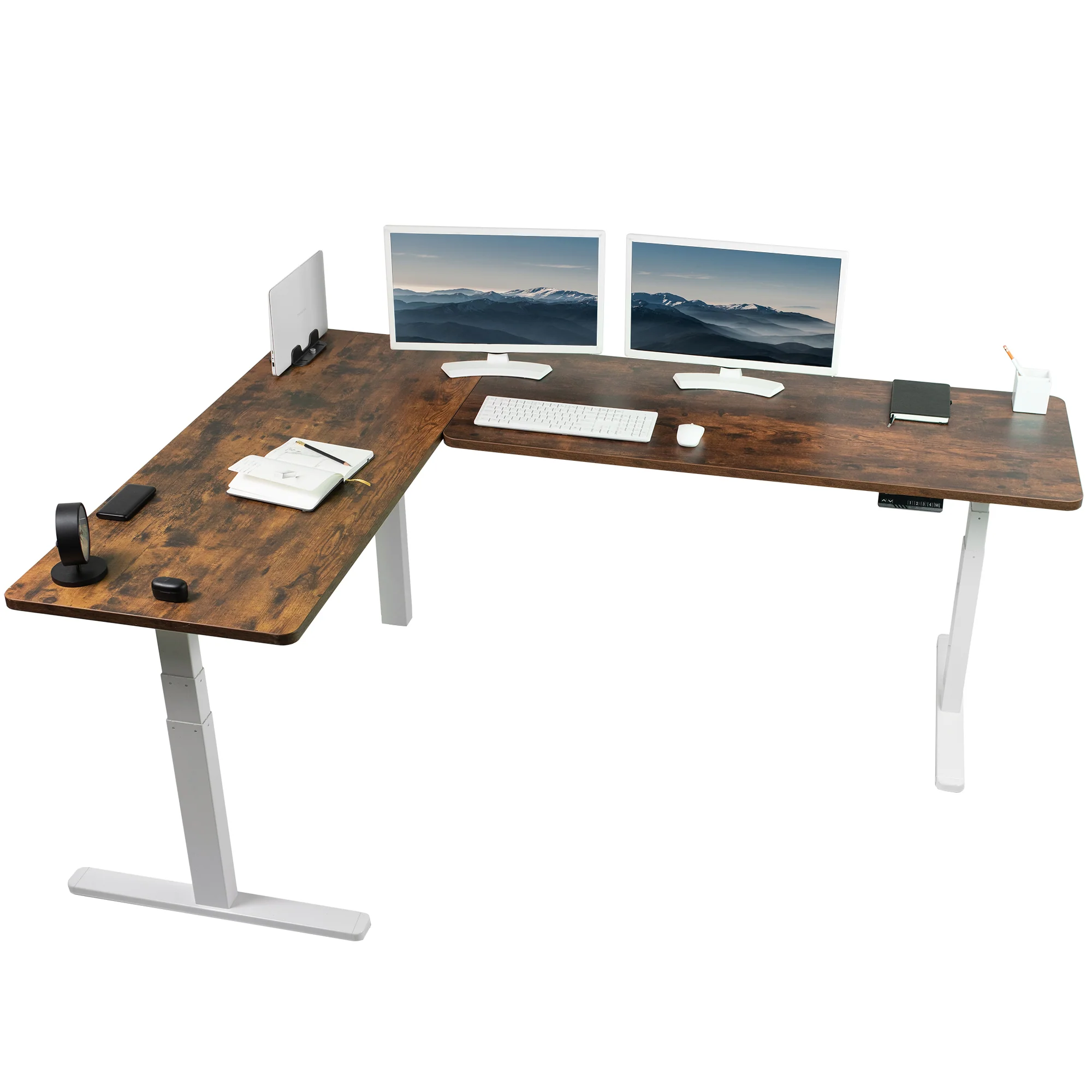 3E Series - Triple Motor Corner Electric Desk - Image 135