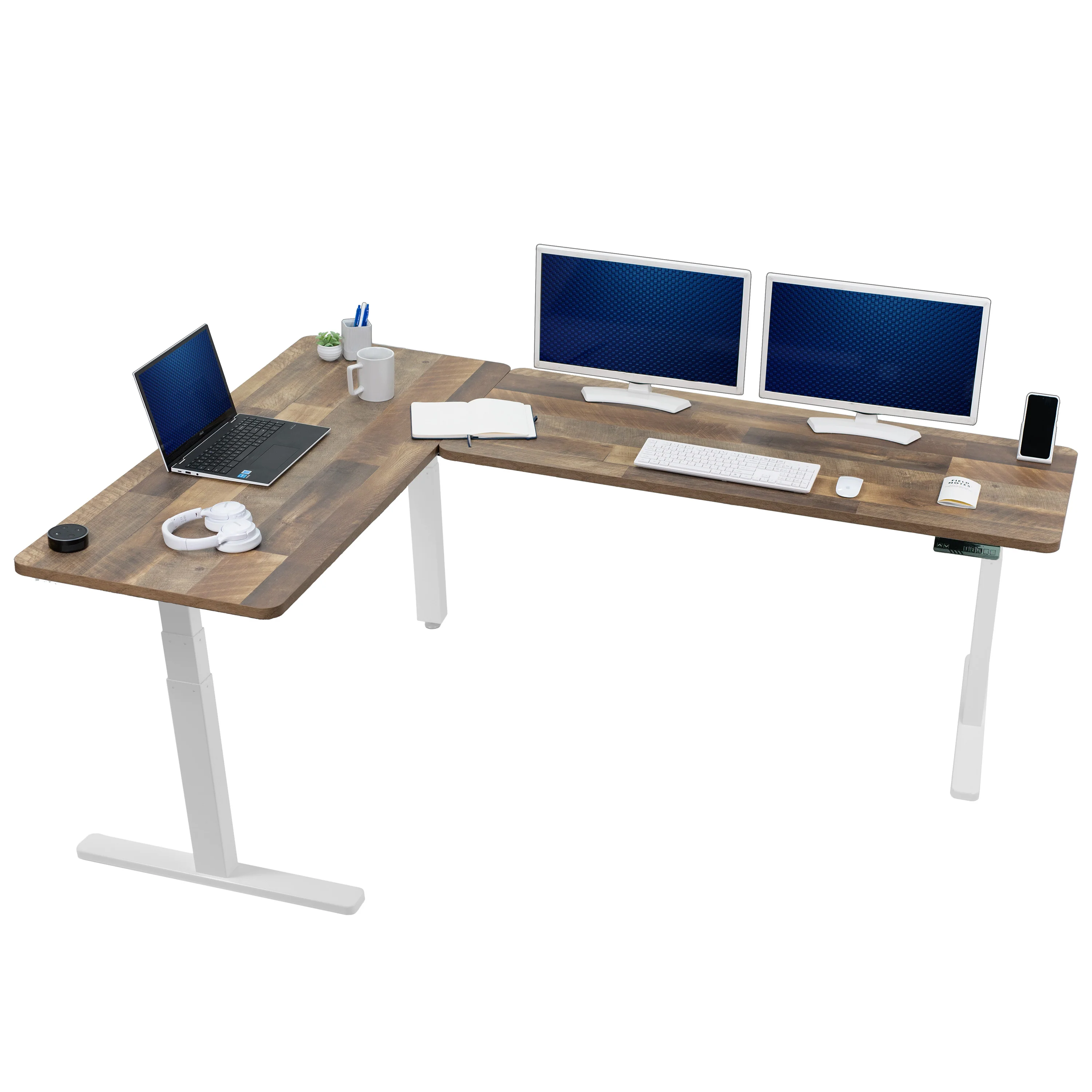 3E Series - Triple Motor Corner Electric Desk - Image 137